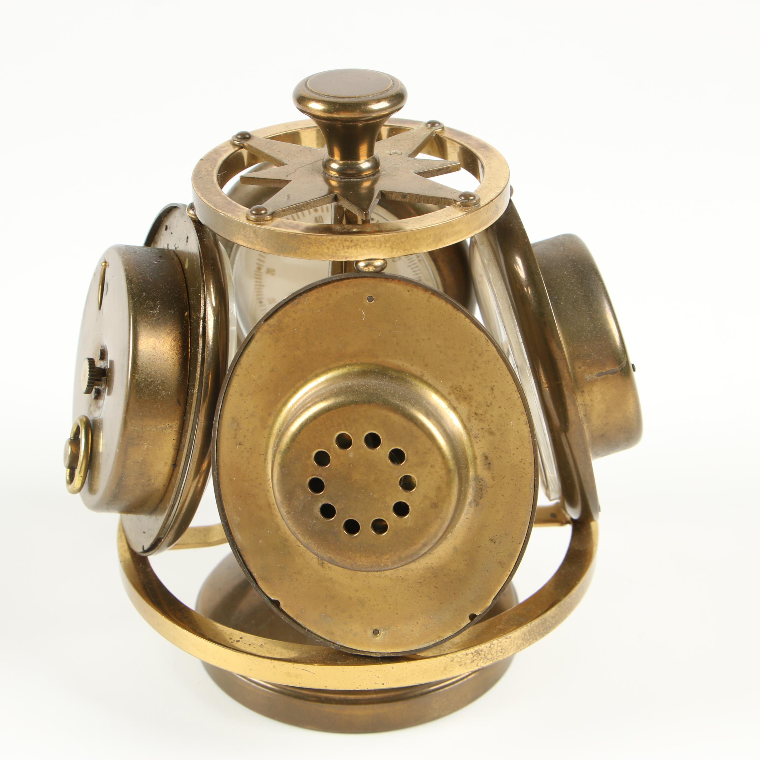 Swiss Remembrance Compendium Desk Clock, Mid-Century