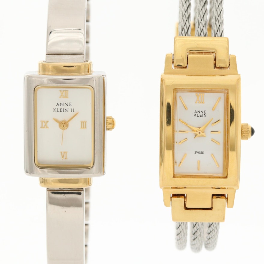 Pair of Anne Klein Two Tone Quartz Wristwatches