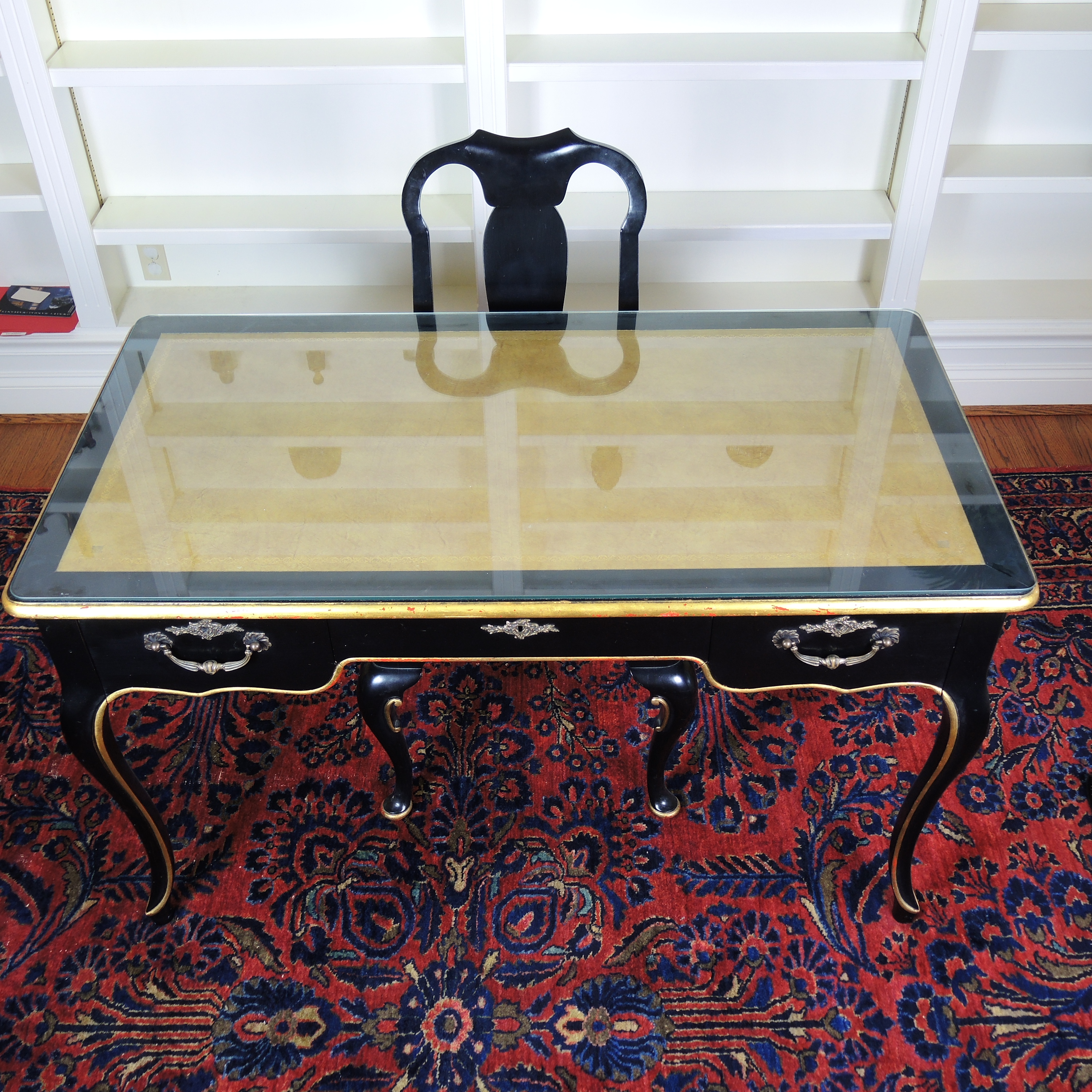 Baker Museum Reproduction Louis XV Bureau  Desk and Chair