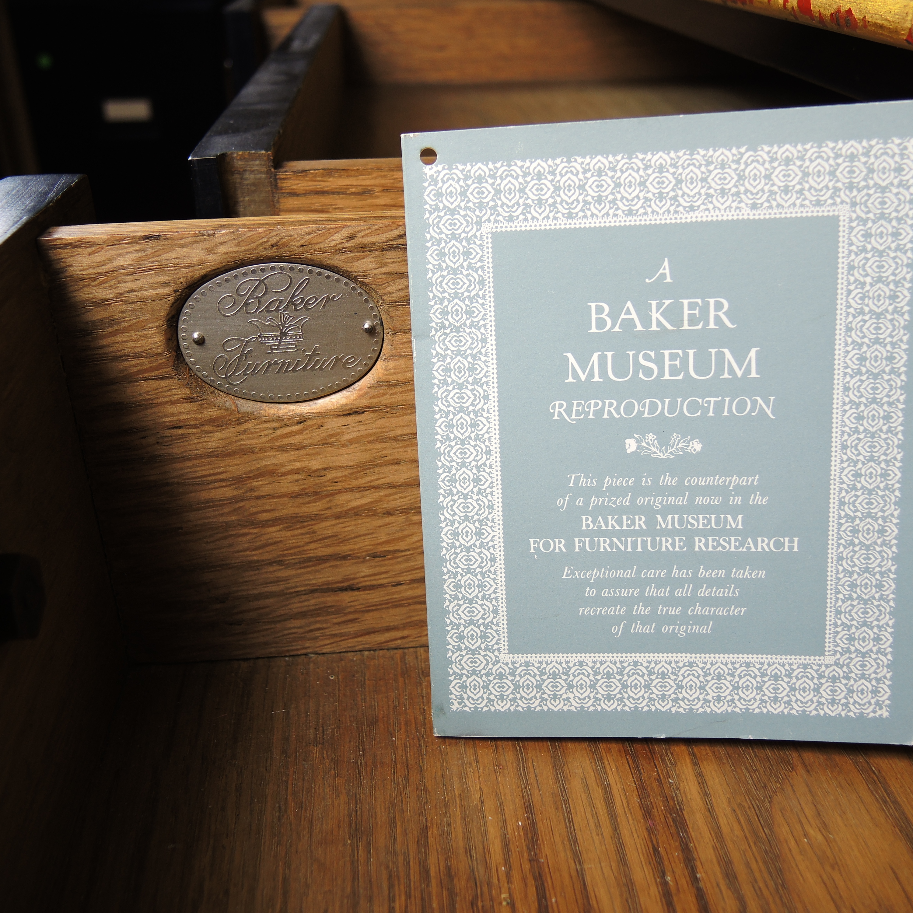 Baker Museum Reproduction Louis XV Bureau  Desk and Chair