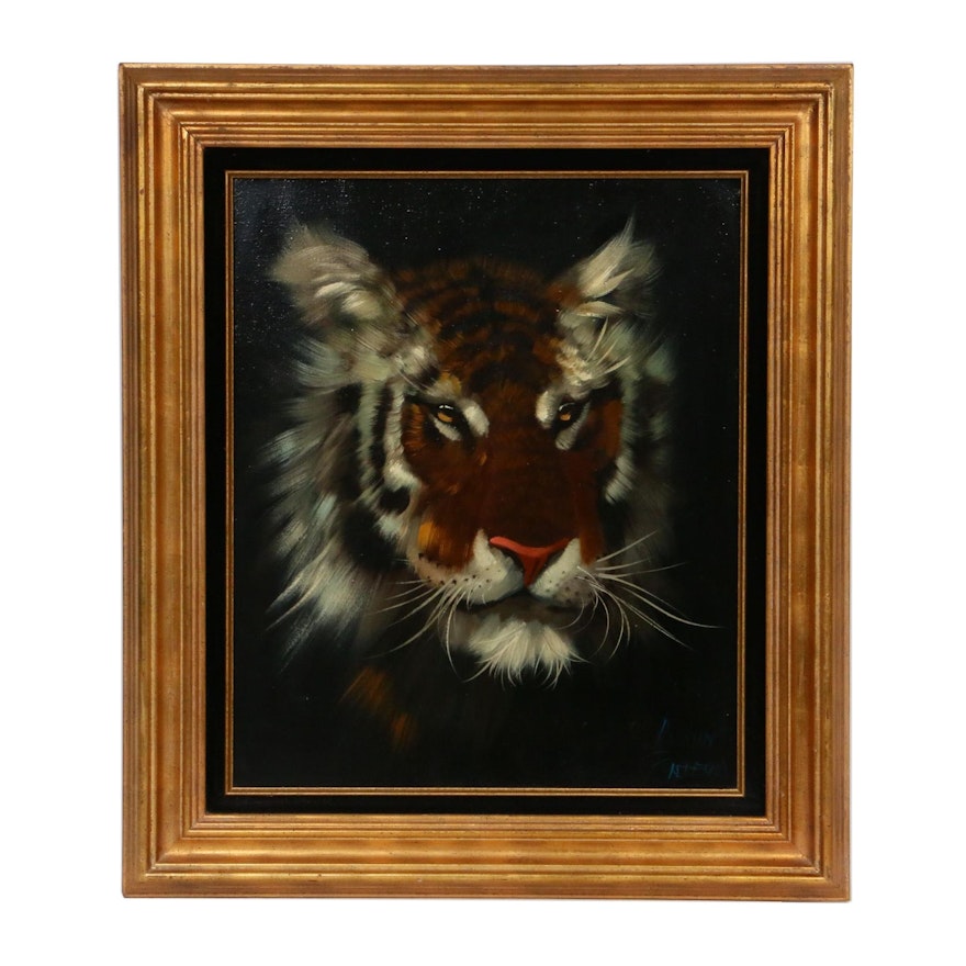 Portrait of Tiger Oil Painting