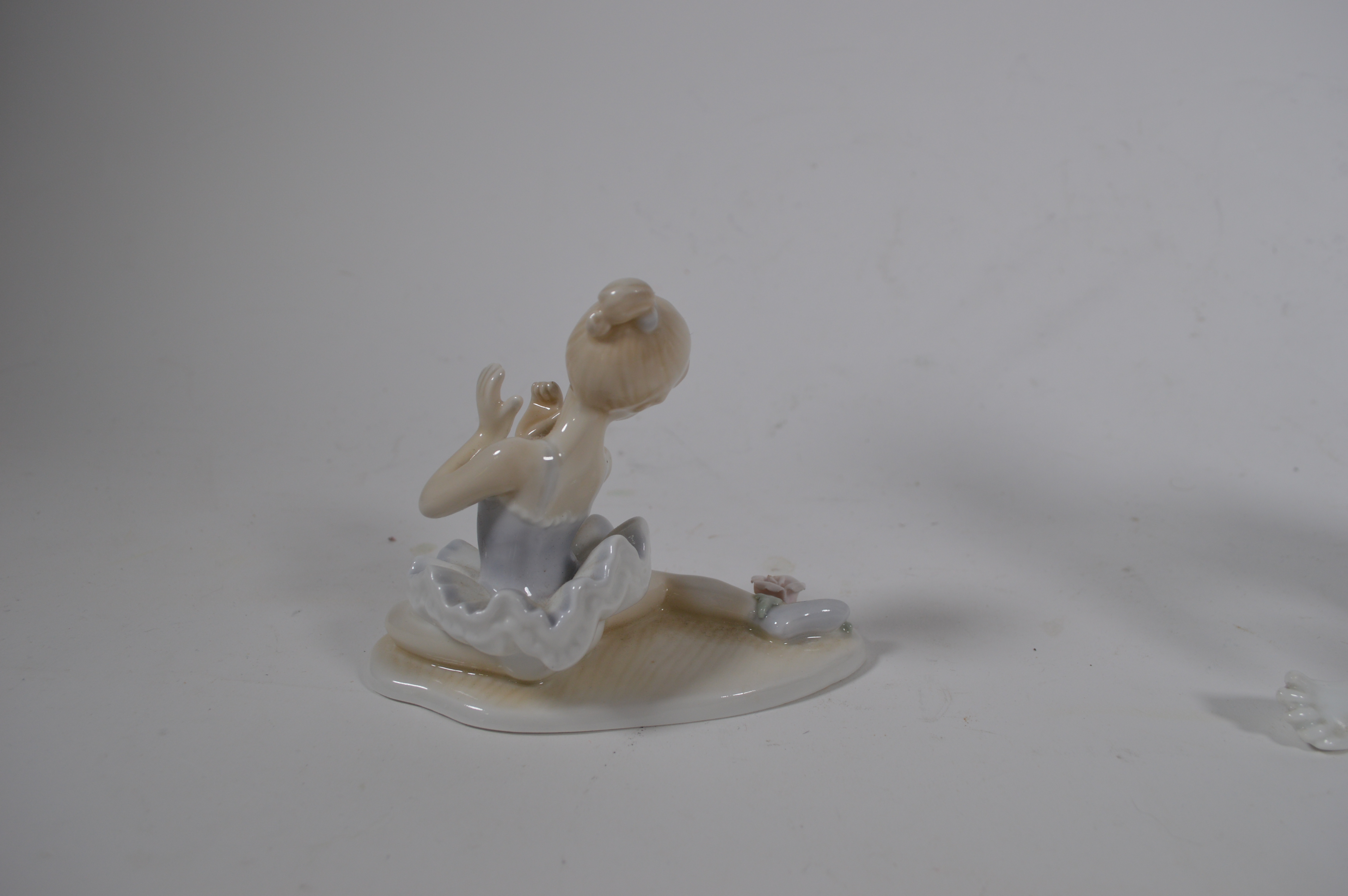 Kaiser Woman Flute Player Porcelain Figurine and Other Ballerina Figurine