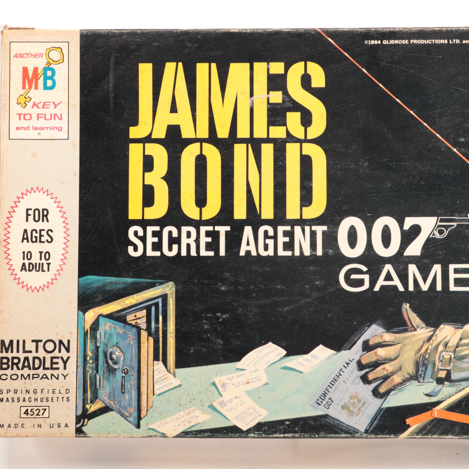 Milton Bradley James Bond "Secret Agent 007" Board Game, 1964