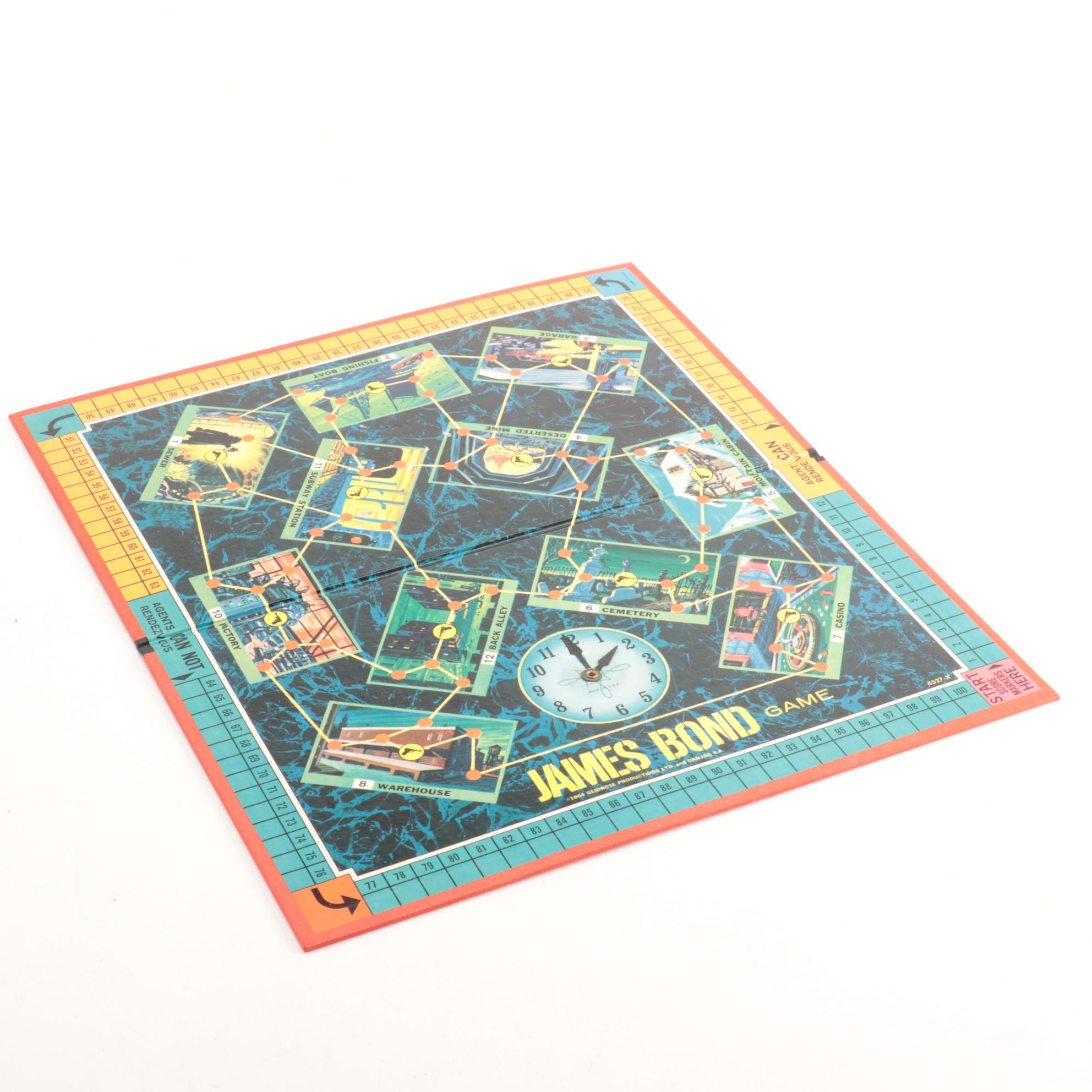 Milton Bradley James Bond "Secret Agent 007" Board Game, 1964