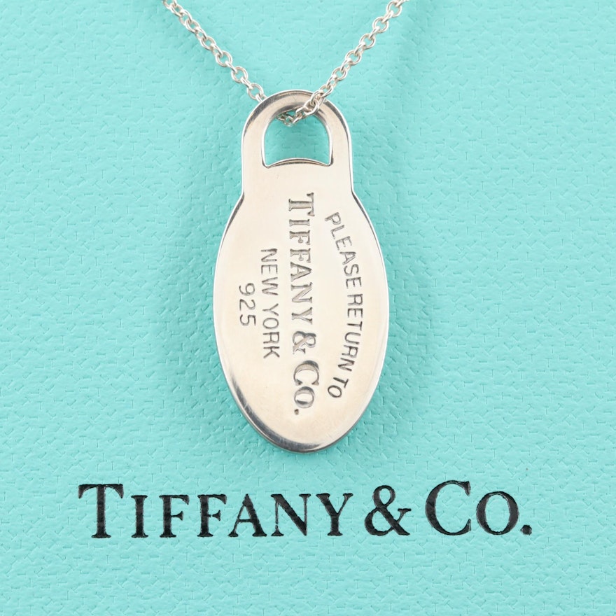 Tiffany & Co. "Return to Tiffany" Sterling Silver Pendant Necklace