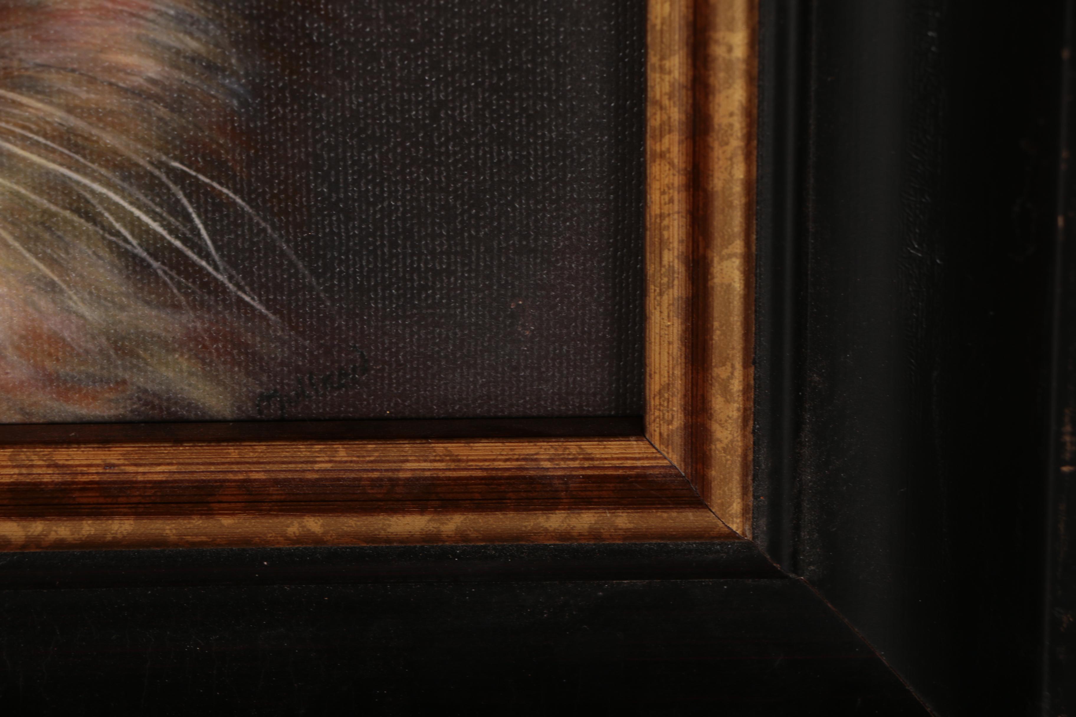 John Neal Mullican Oil Painting of Cat