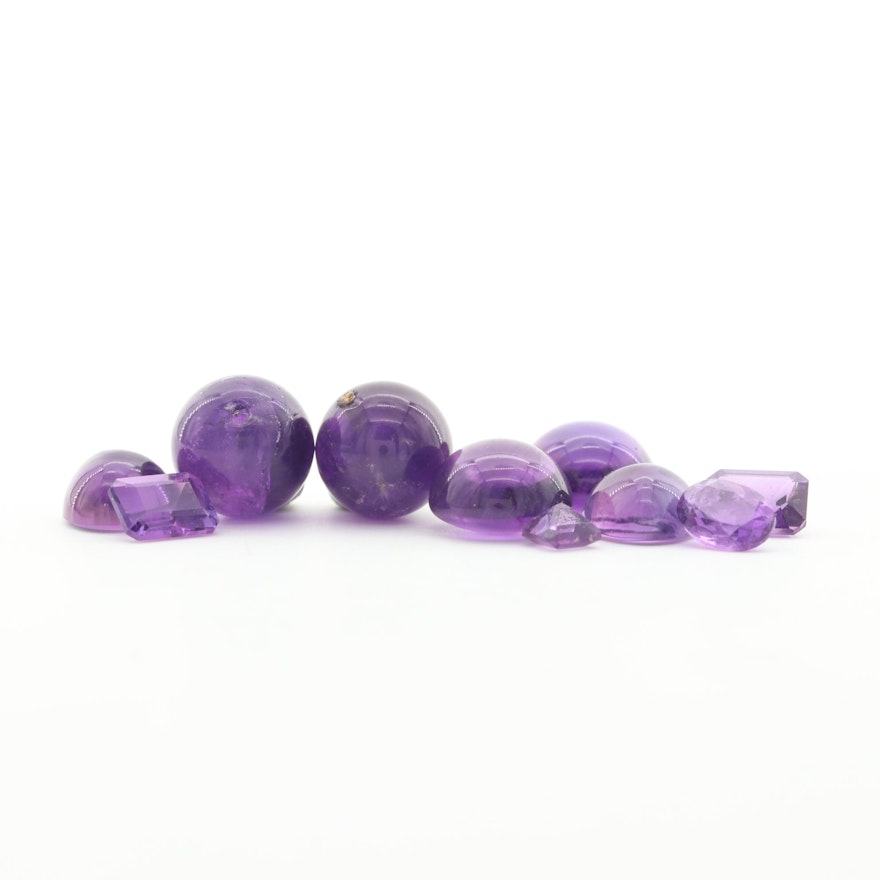 Loose 28.73 CTW Amethyst Gemstones