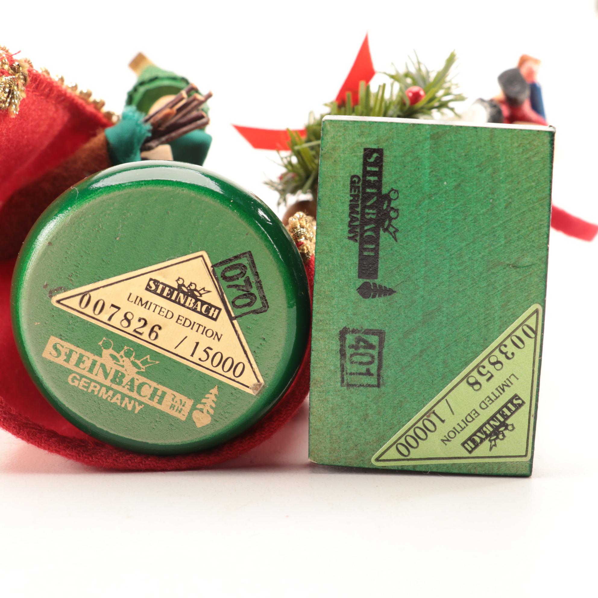 Steinbach Limited Edition "Bob Cratchit" and "St. Nicholas" Nutcrackers