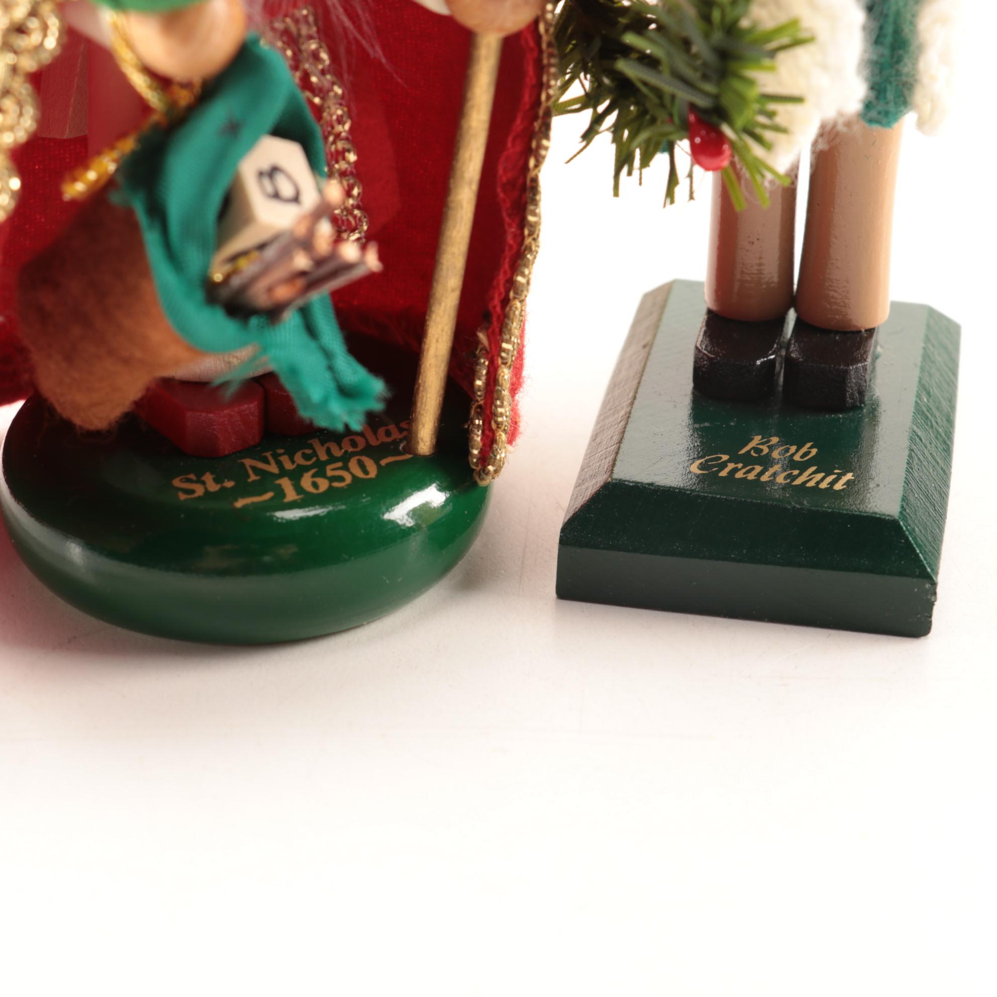 Steinbach Limited Edition "Bob Cratchit" and "St. Nicholas" Nutcrackers