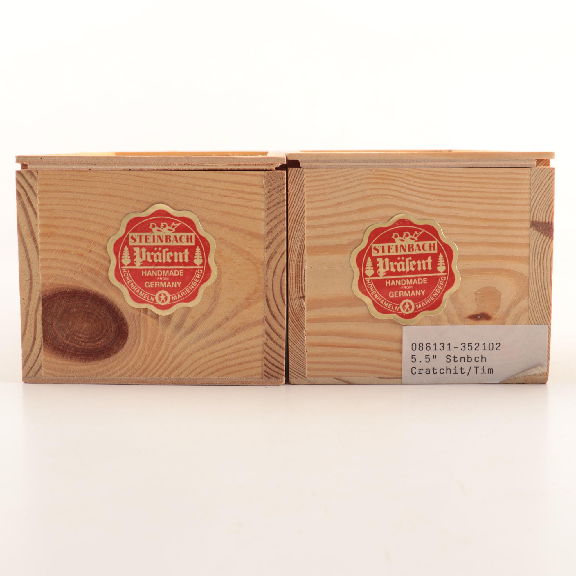 Steinbach Limited Edition "Bob Cratchit" and "St. Nicholas" Nutcrackers