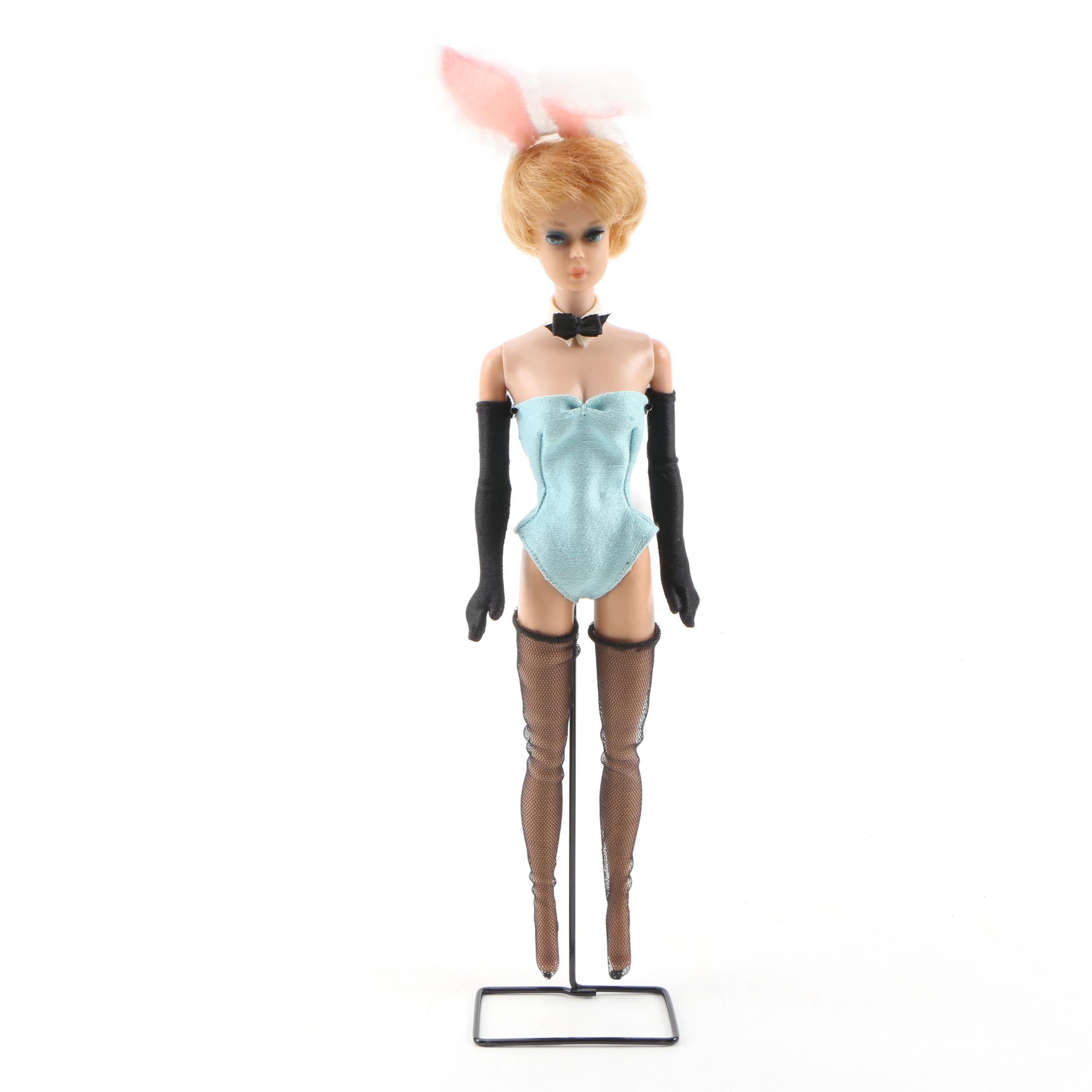 Bubble Cut Barbie Doll Dressed as Playboy Bunny, 1960s