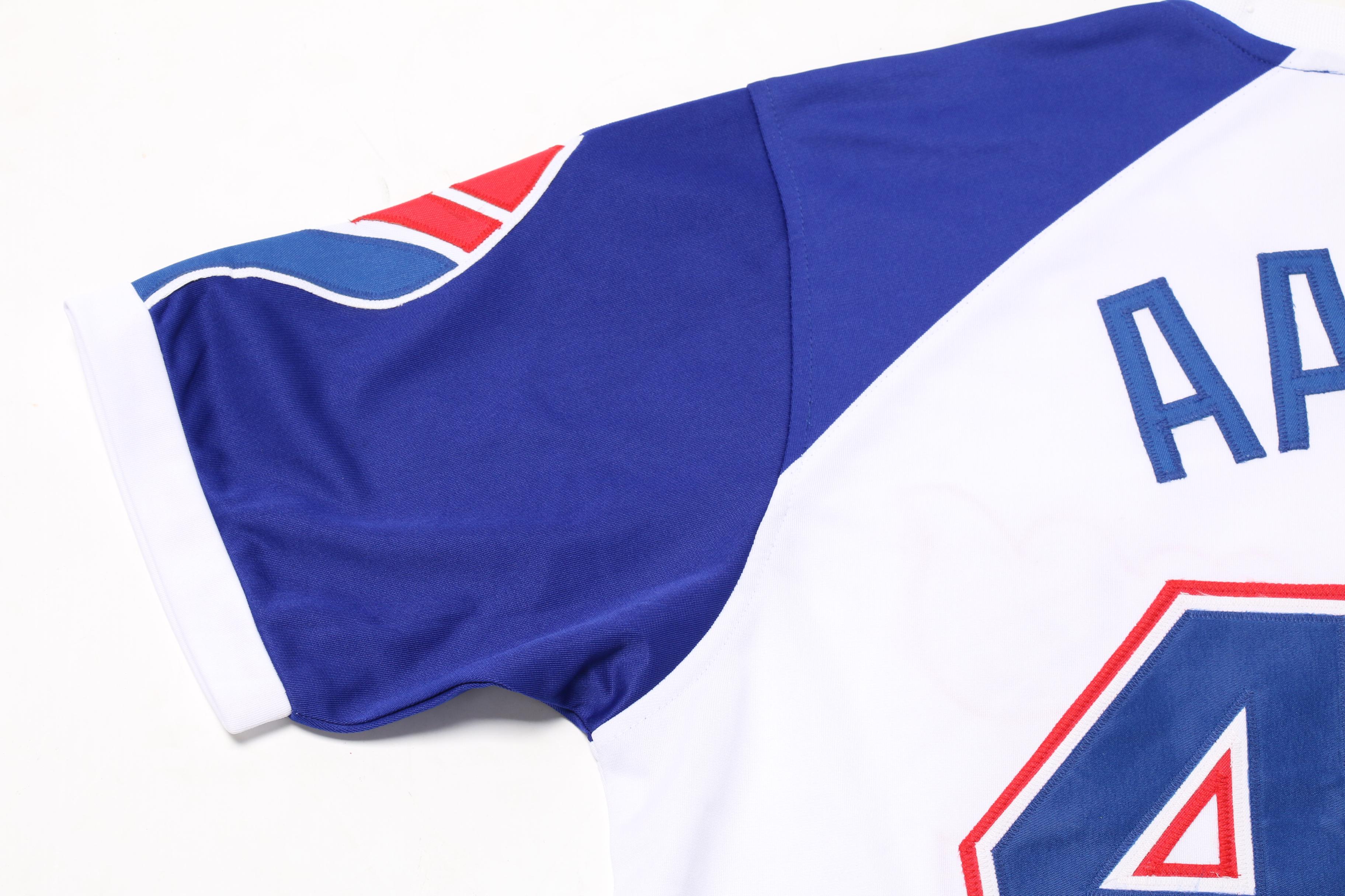 Hank Aaron Signed Atlanta Braves Replica 1974 Jersey  COA