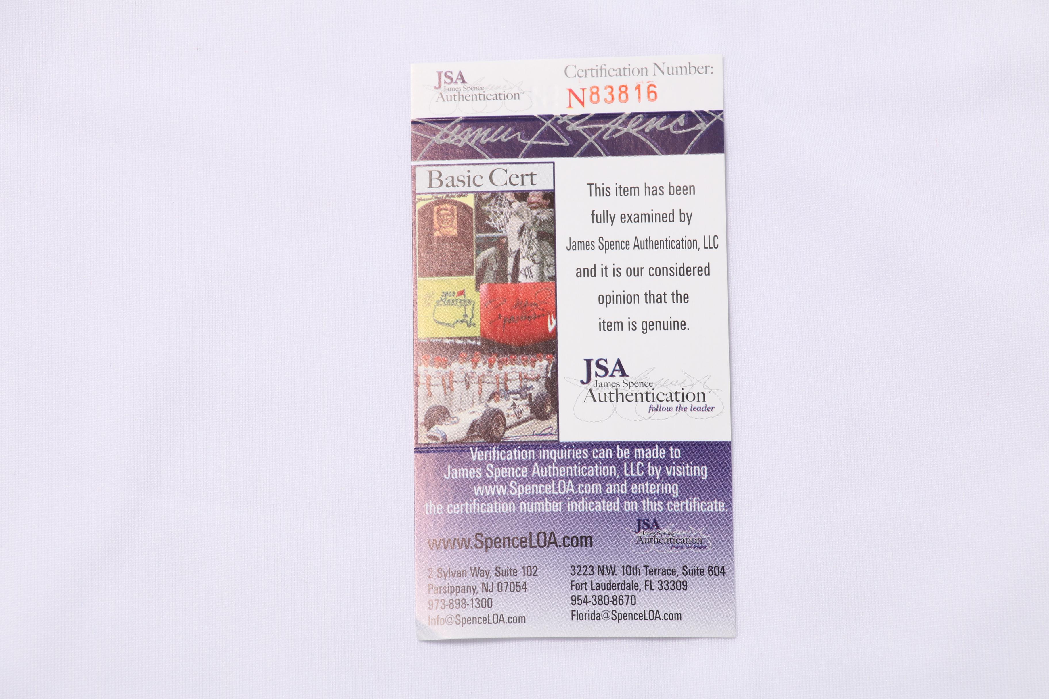 Hank Aaron Signed Atlanta Braves Replica 1974 Jersey  COA