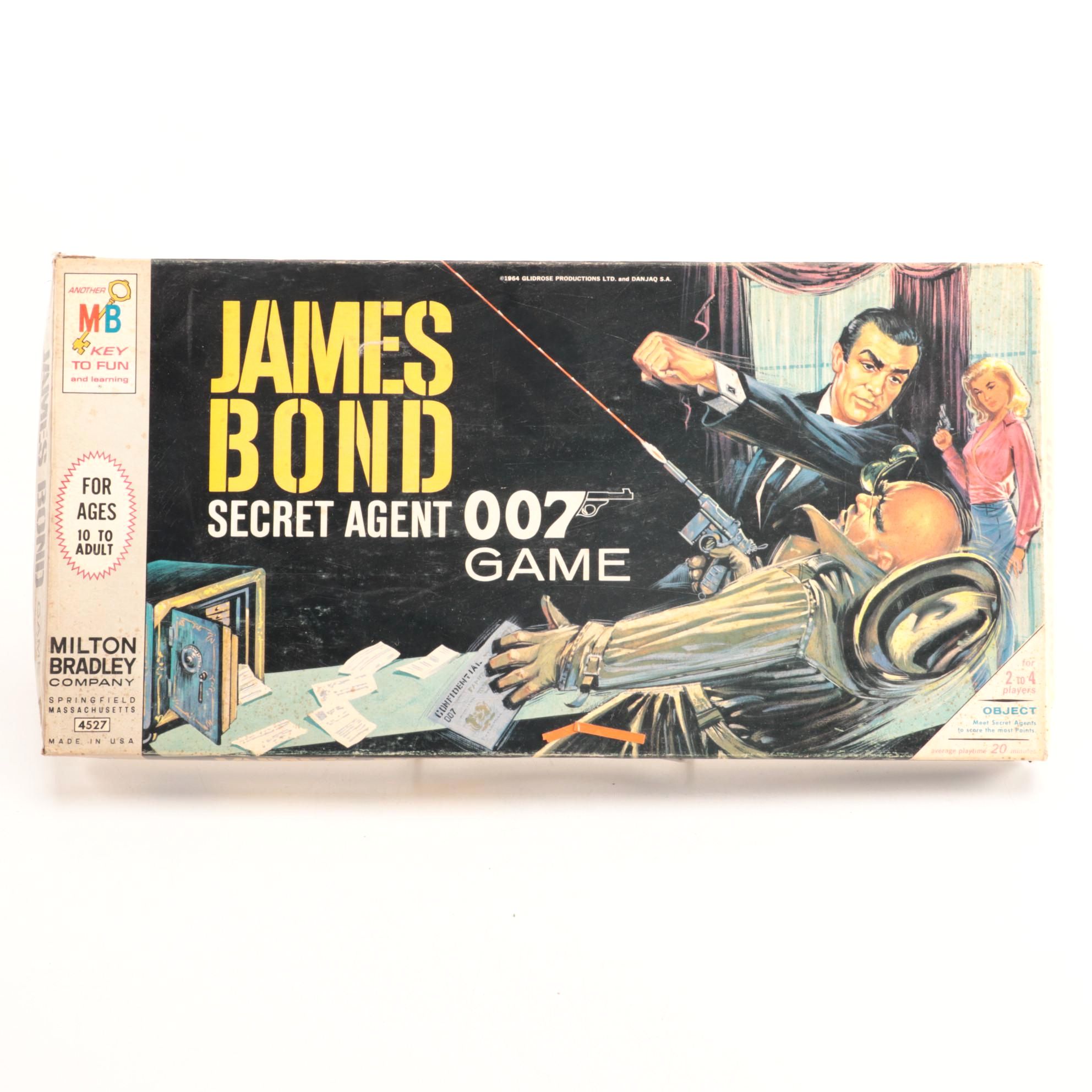 Milton Bradley James Bond "Secret Agent 007" Board Game, 1964