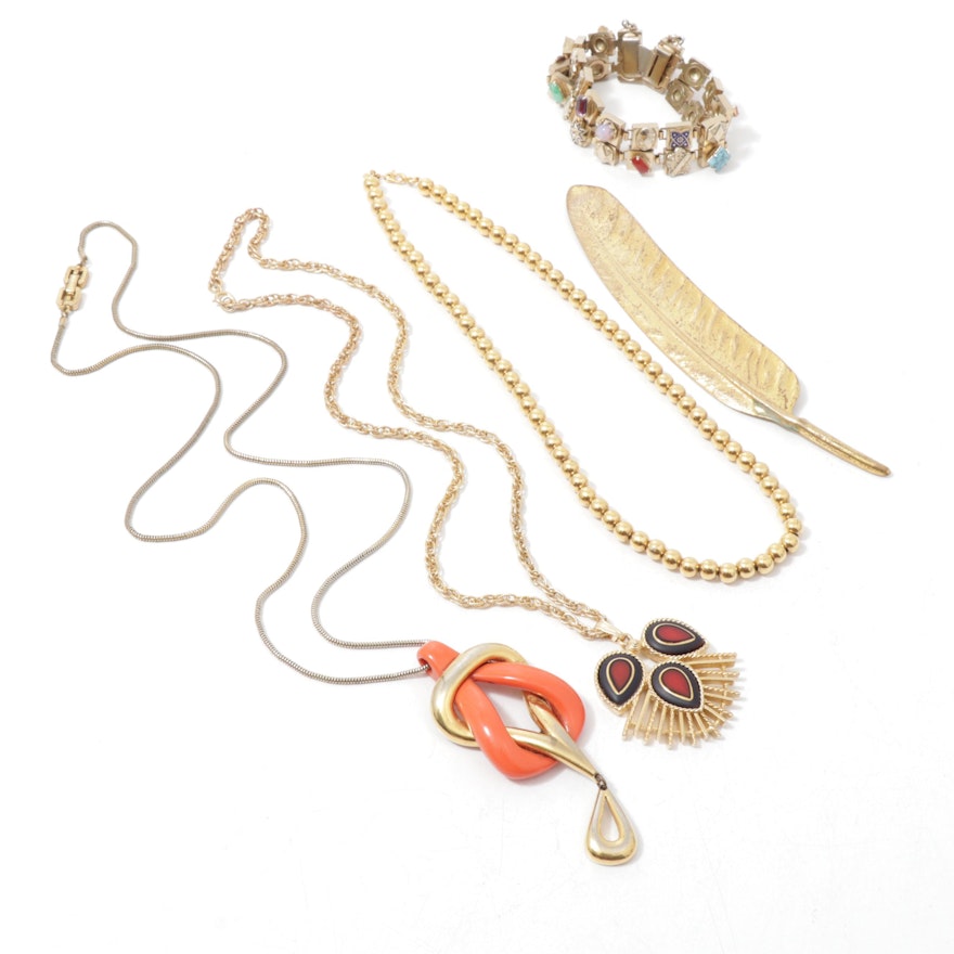 Vintage Jewelry with Givenchy, Miriam Haskell and Sarah Coventry