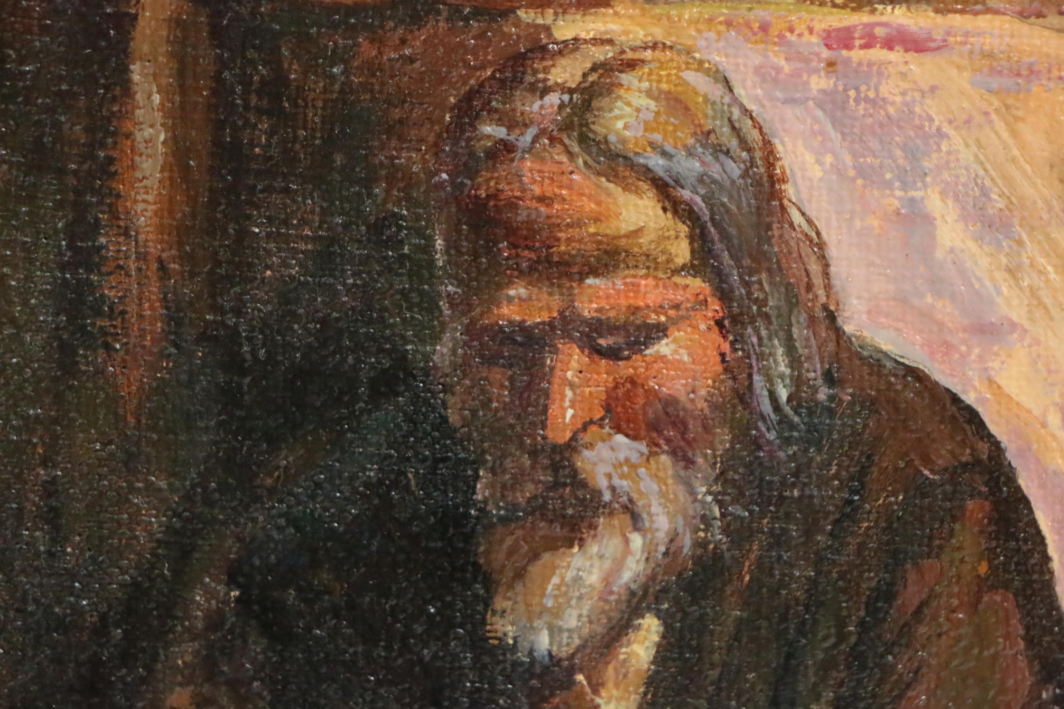 Oil Painting after Abram Efimovich Arkhipov "Radunitsa"