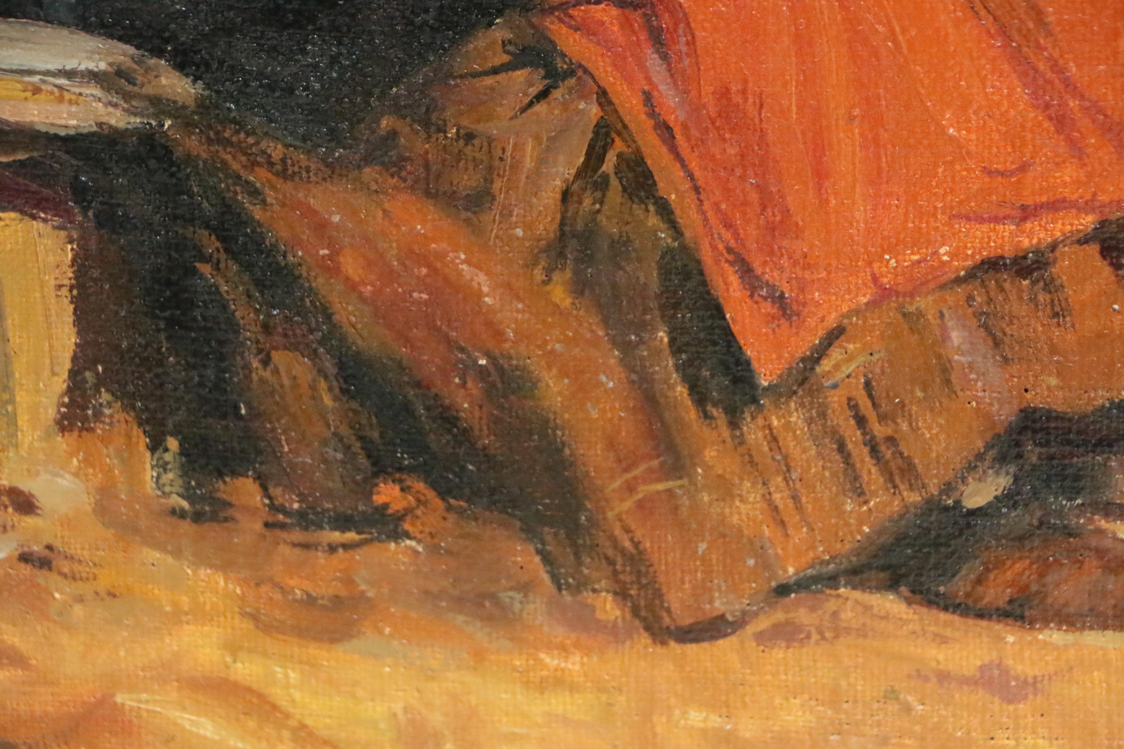 Oil Painting after Abram Efimovich Arkhipov "Radunitsa"