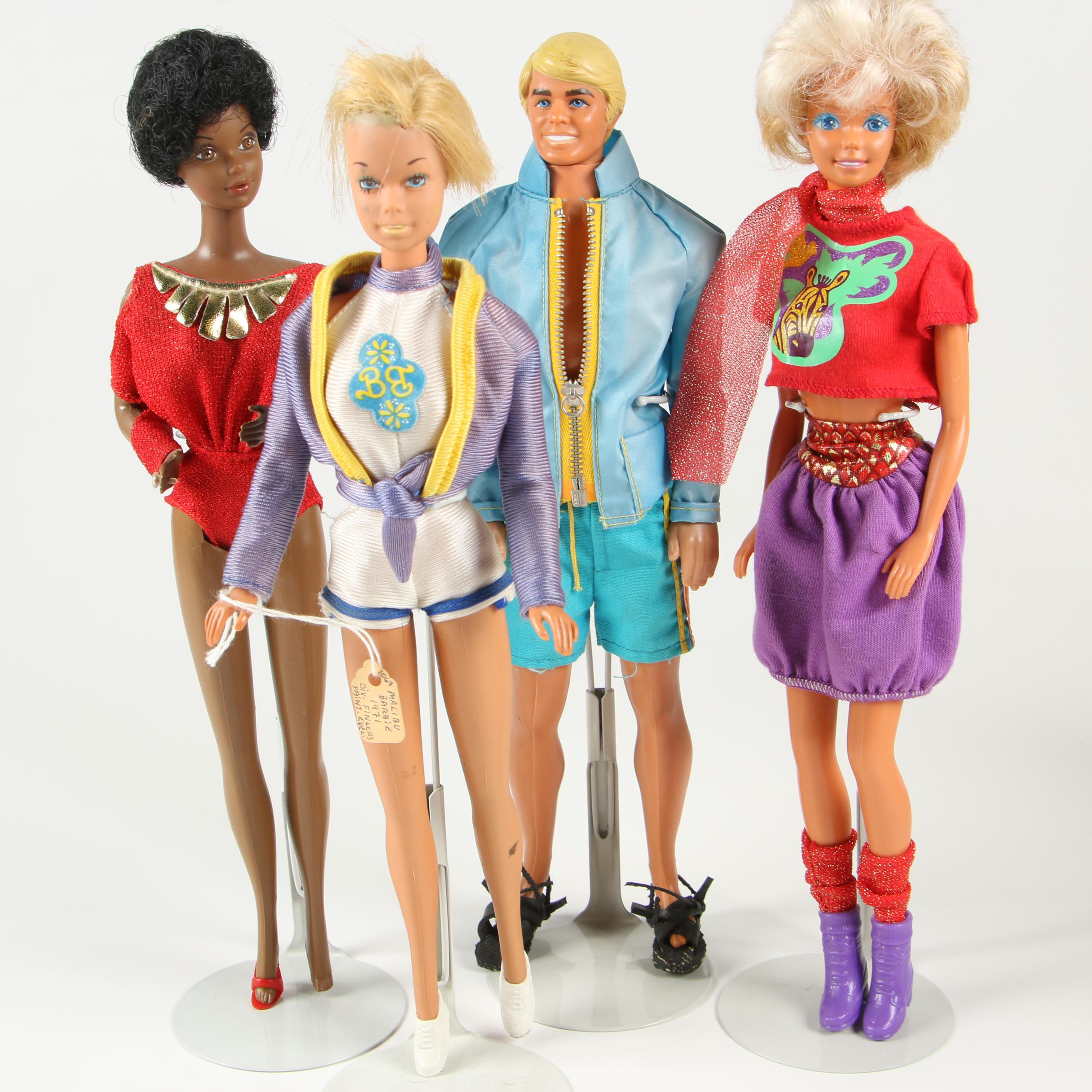 "Malibu Barbie" Dolls and Other Dolls, 1970-1980s