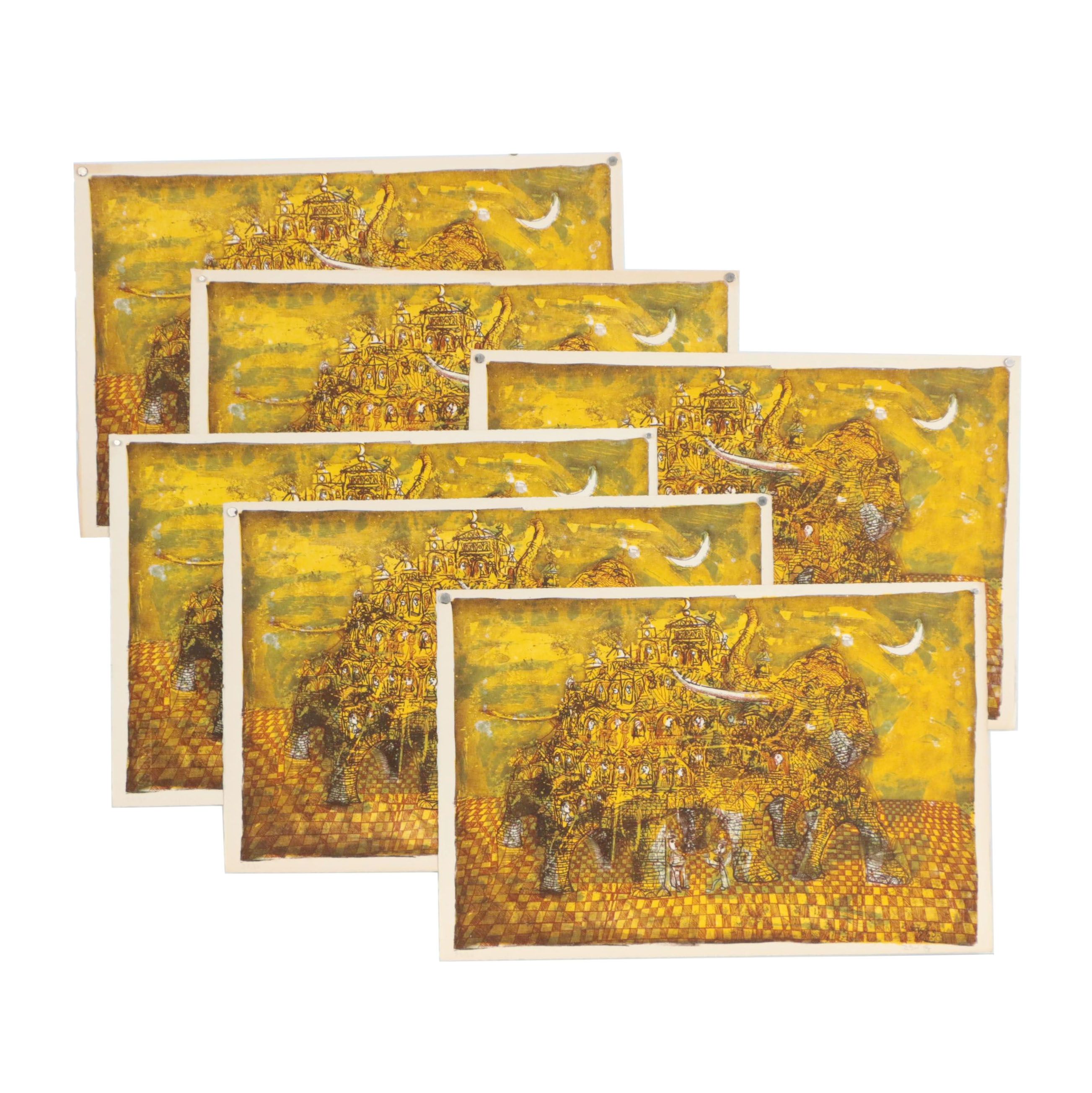 Zev Daniel Harris Surrealist Lithographs, 1963