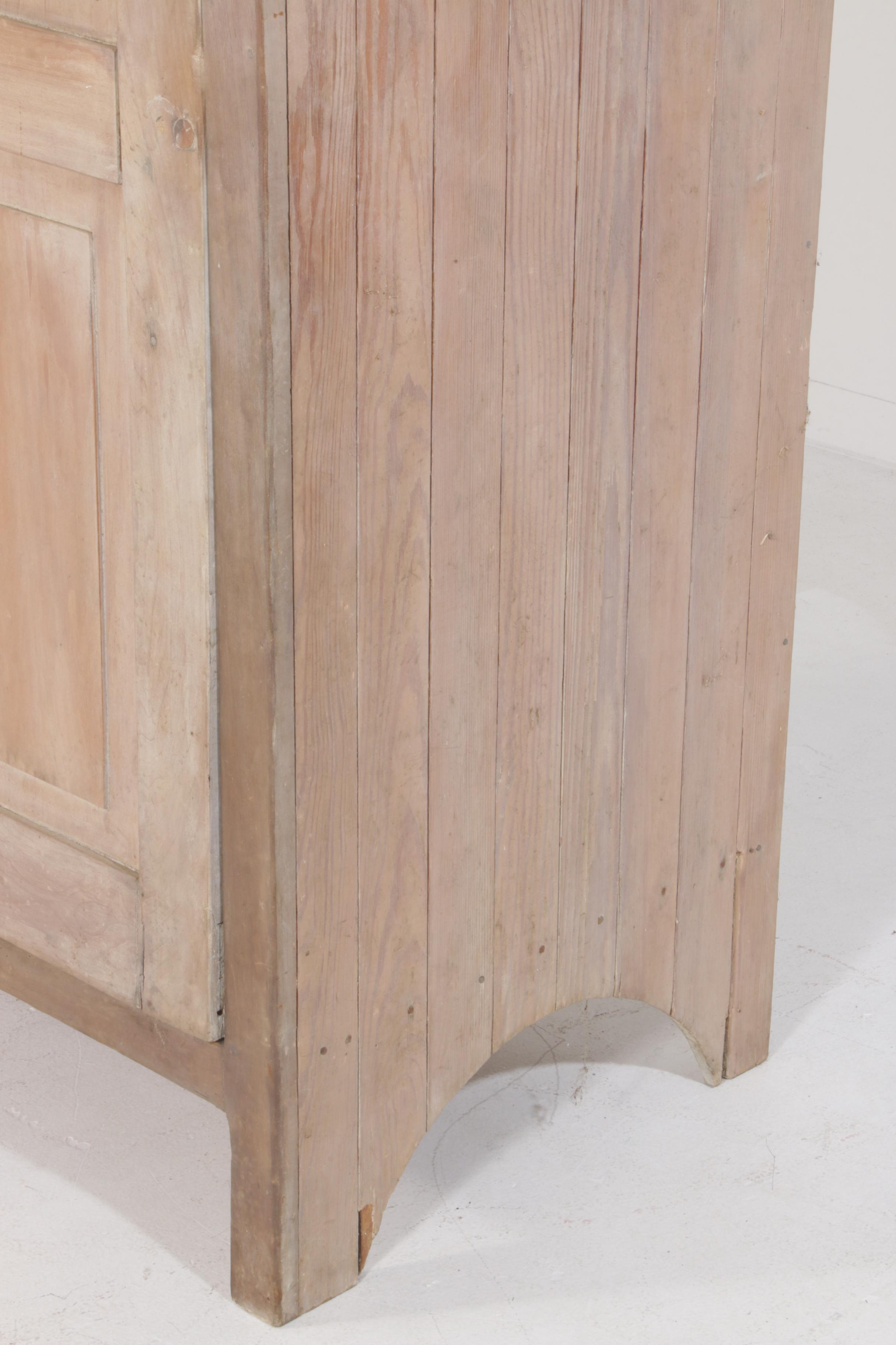 American Primitive Wooden Pantry Cabinet, Late 19th Century/Early 20th century