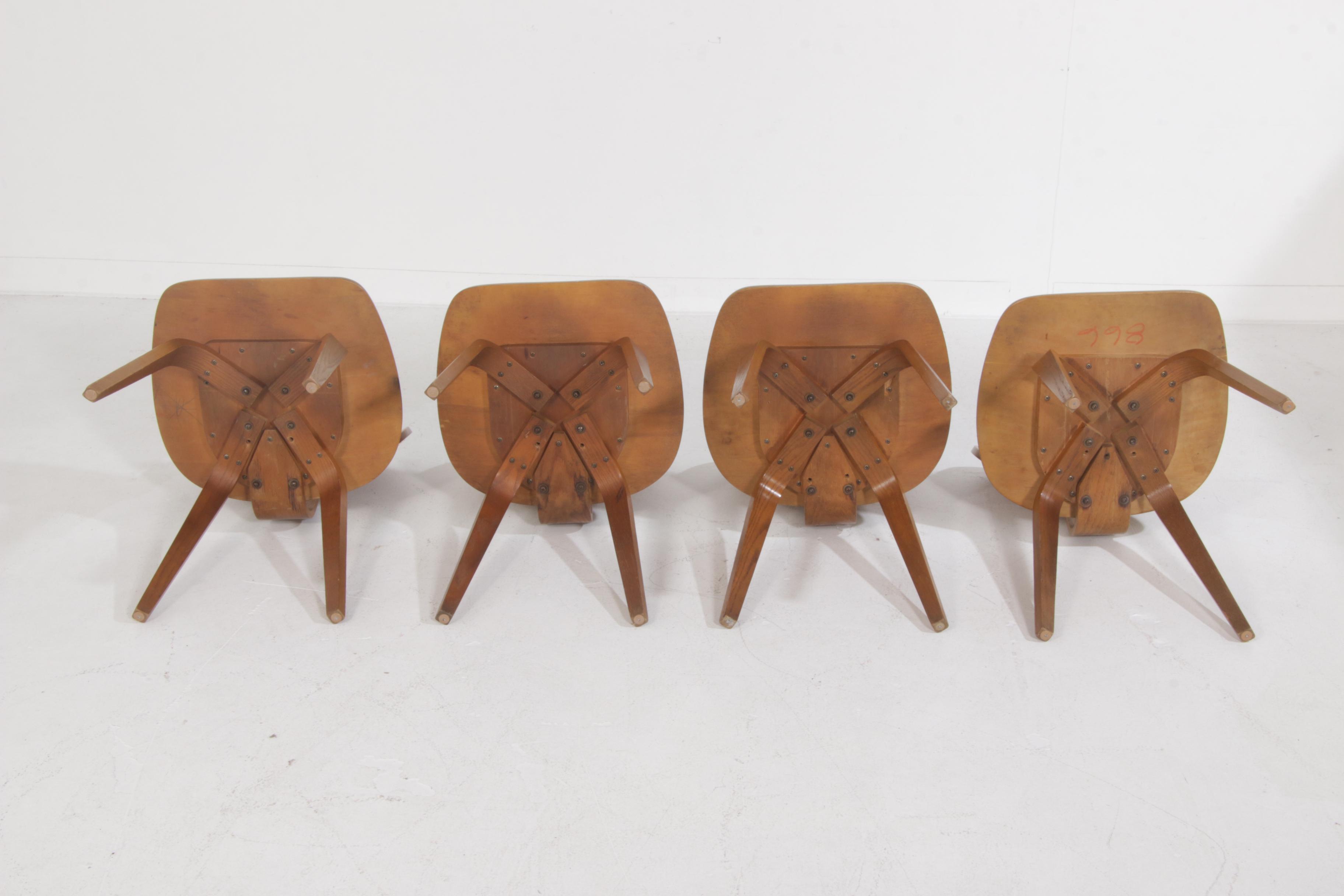Thonet Bent Plywood Dining Chairs, Mid Century Modern
