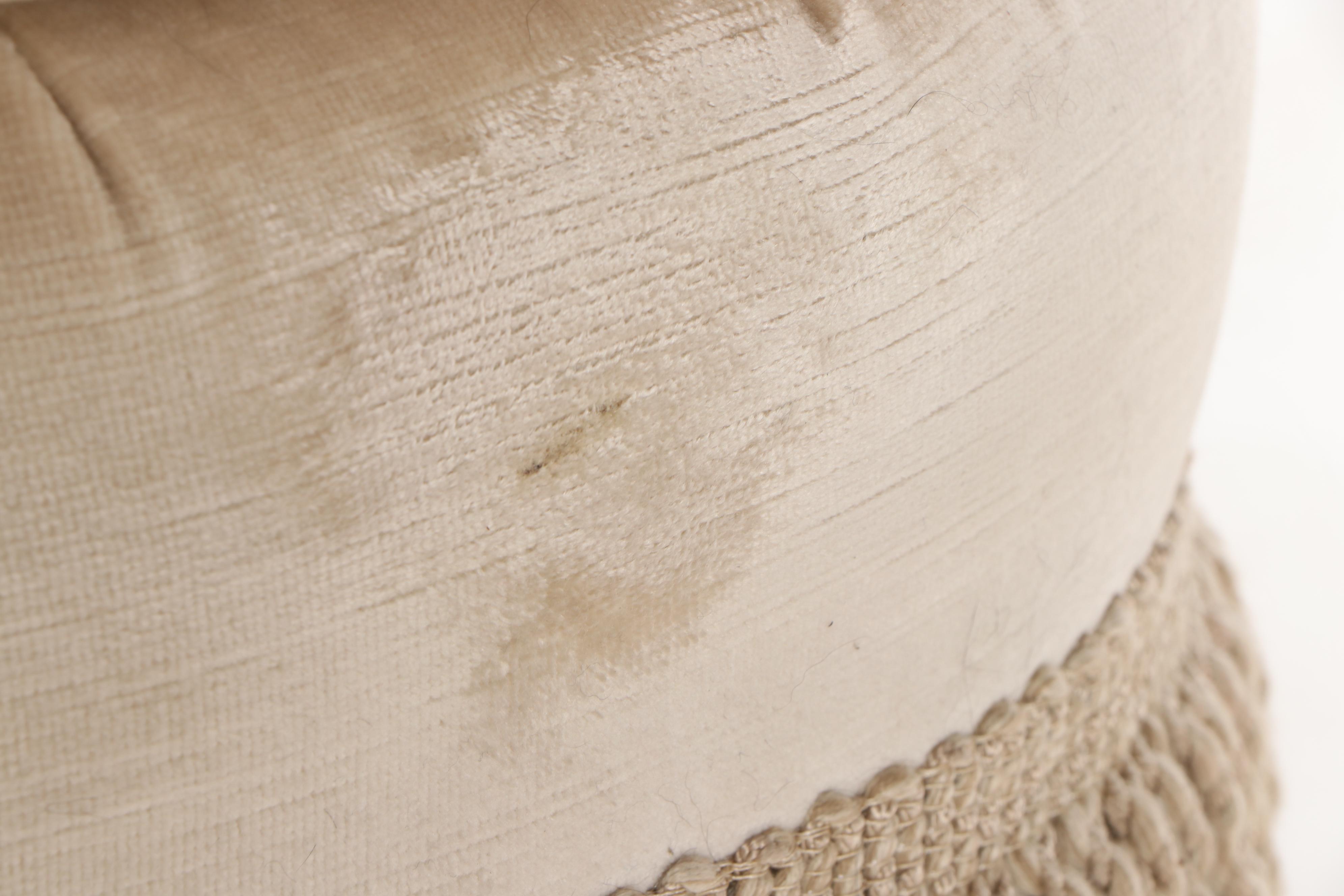 Thomasville Upholstered Fringe Skirted Love Seat, Contemporary