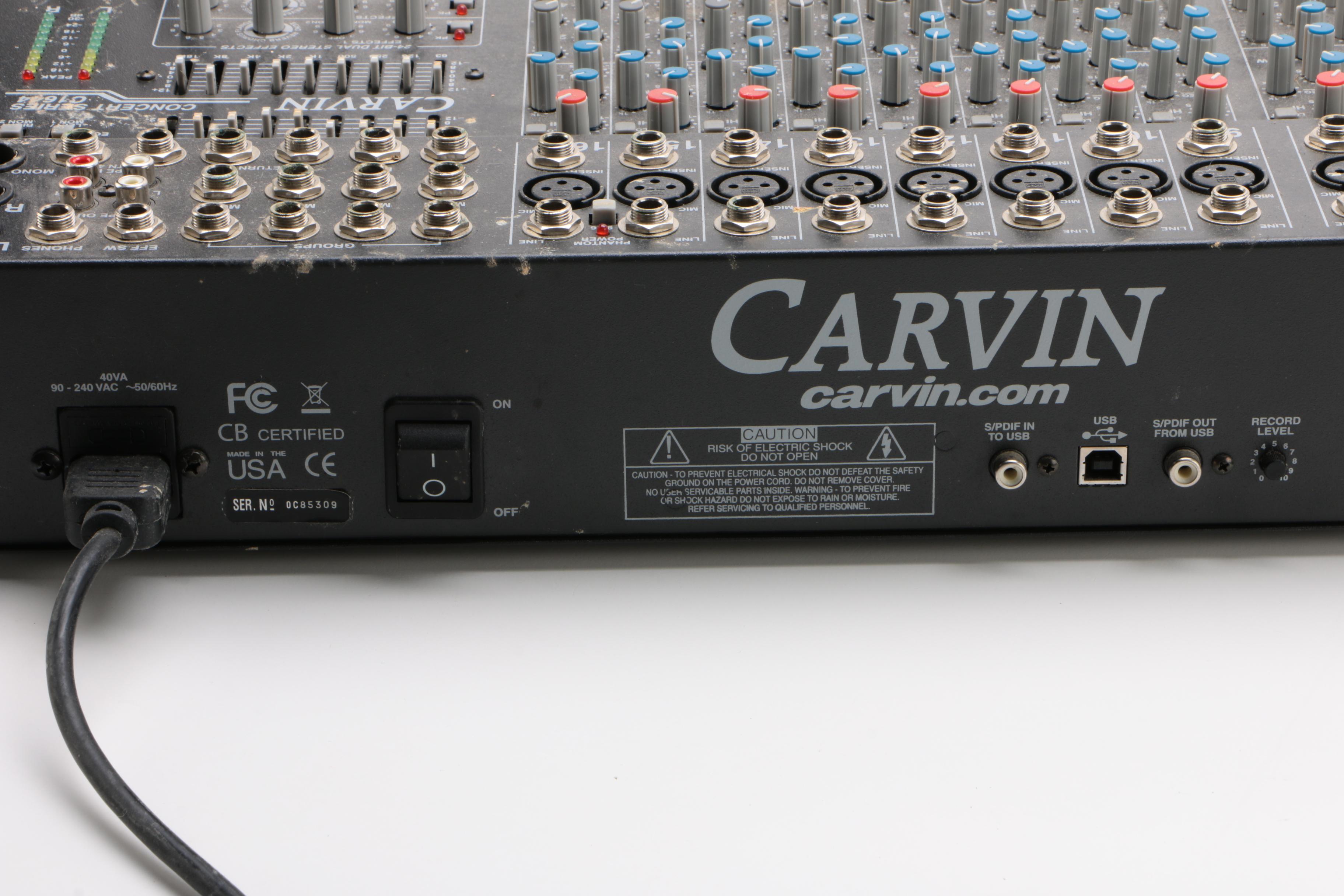 Carvin Concert Series C1644 Mixer Board