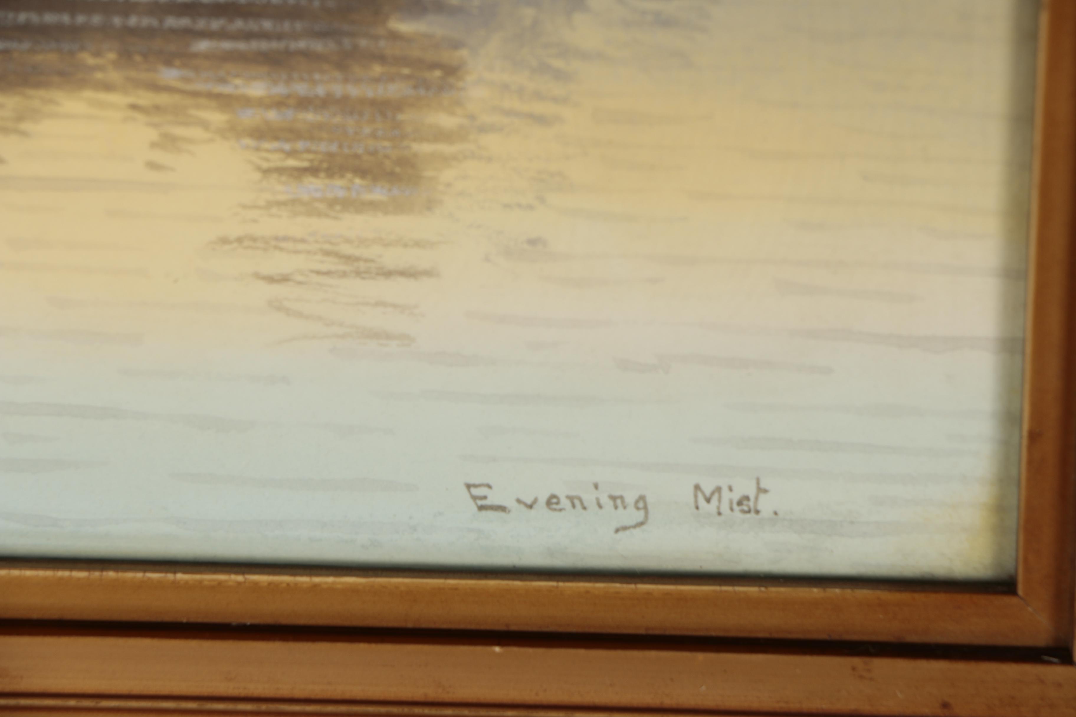 J. Maurice Hosking Nautical Watercolor Painting "Evening Mist"