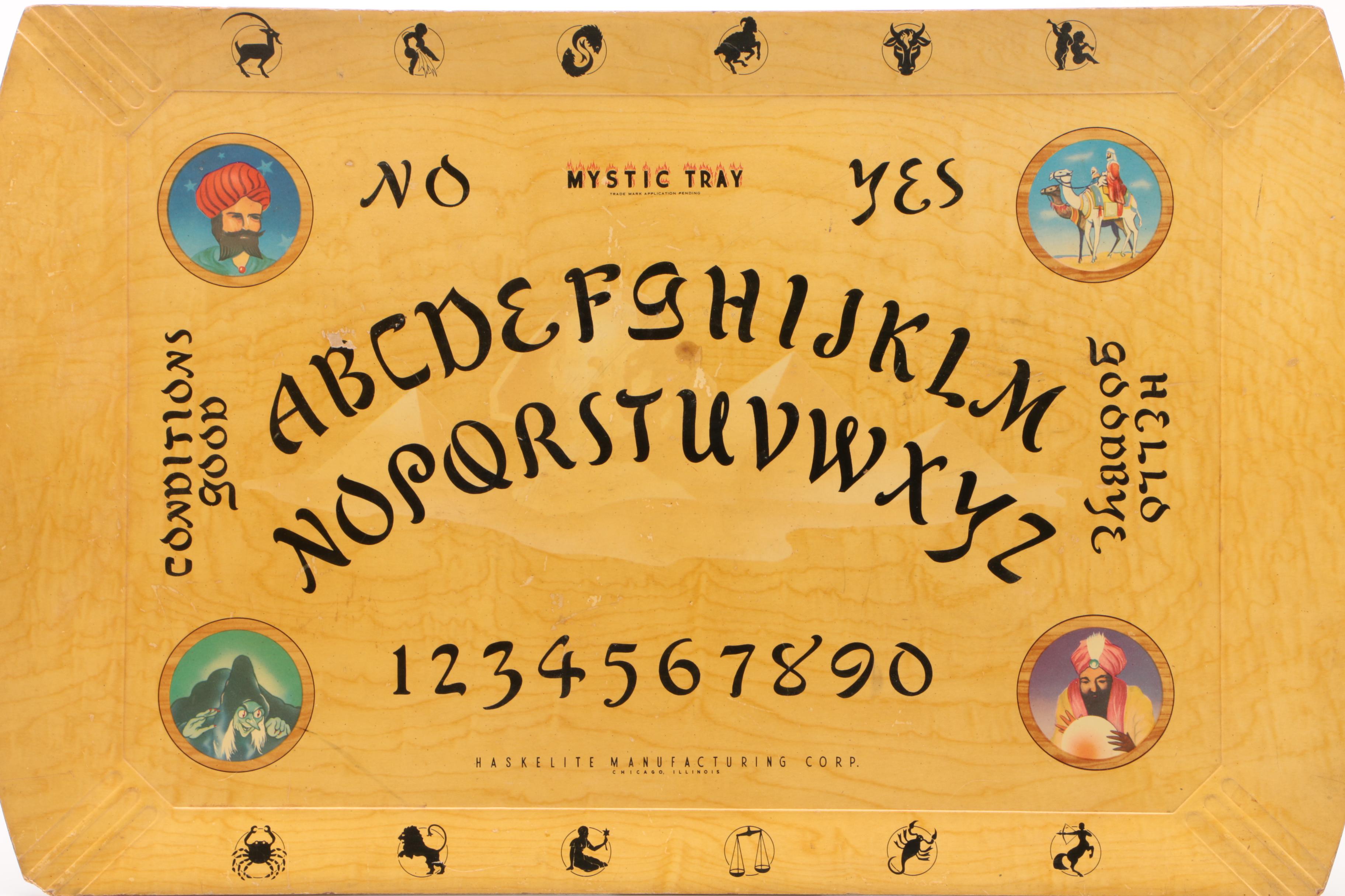 Hasko "Mystic Tray" Ouija Board, 1940s
