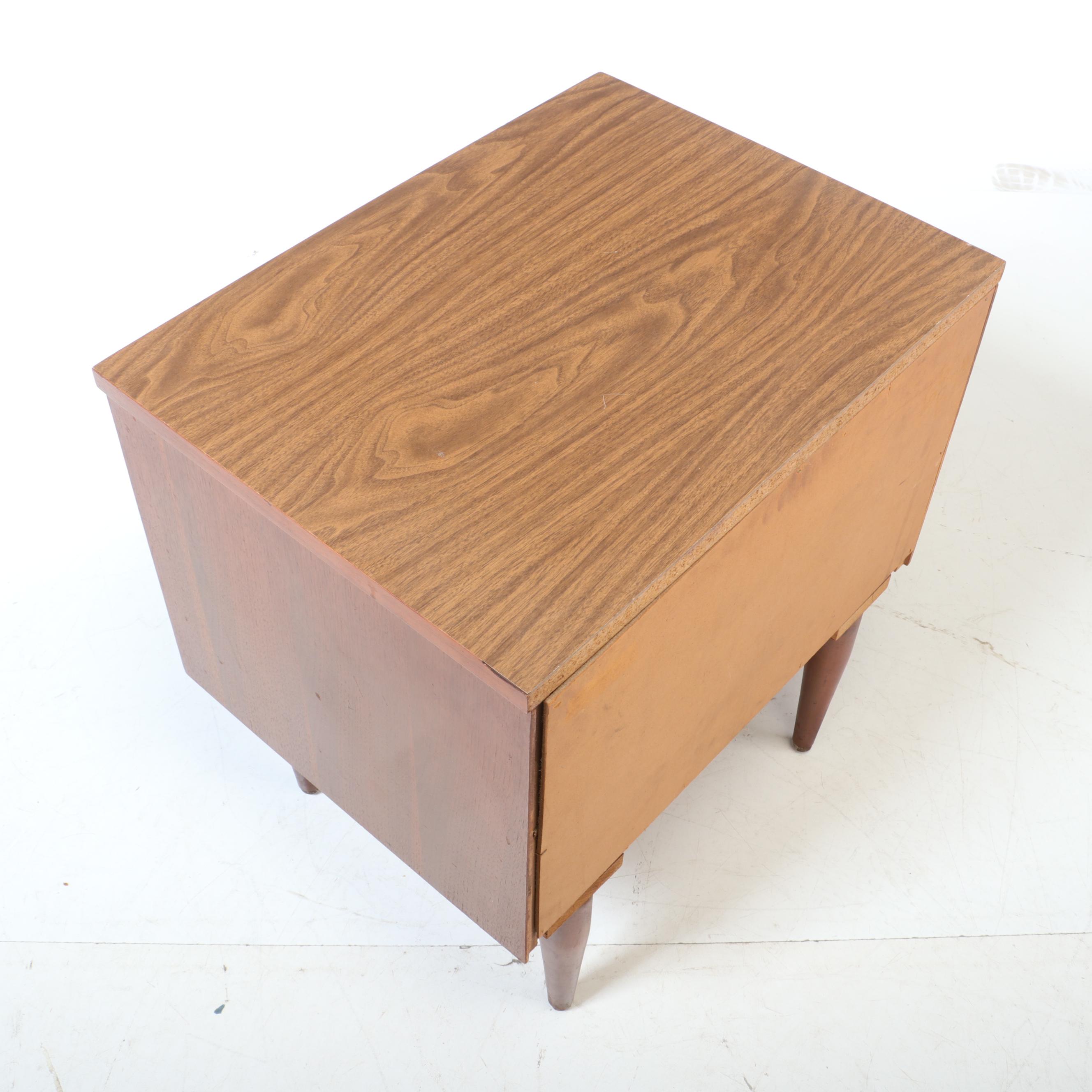 Mid Century Modern Walnut Nightstand