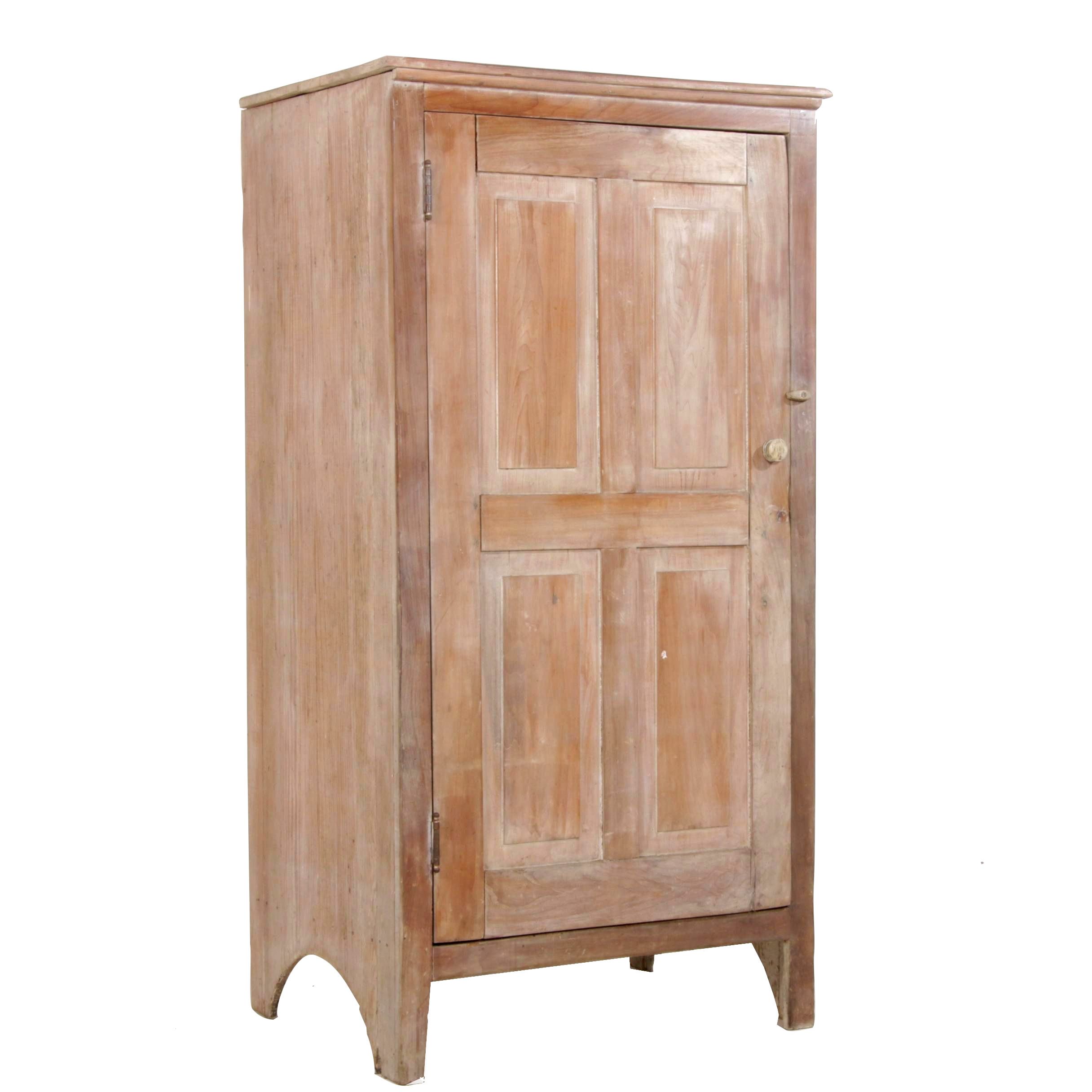 American Primitive Wooden Pantry Cabinet, Late 19th Century/Early 20th century
