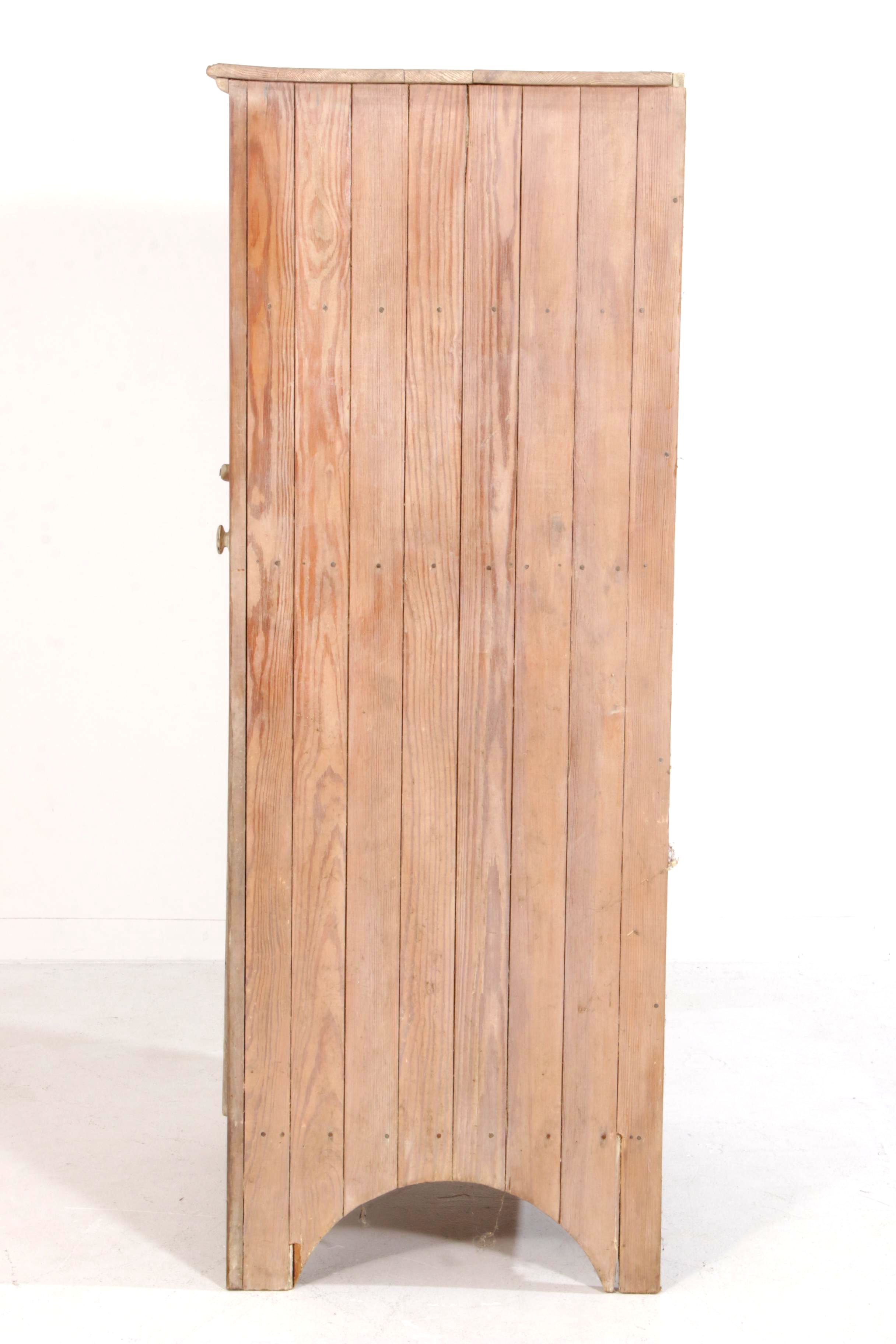American Primitive Wooden Pantry Cabinet, Late 19th Century/Early 20th century