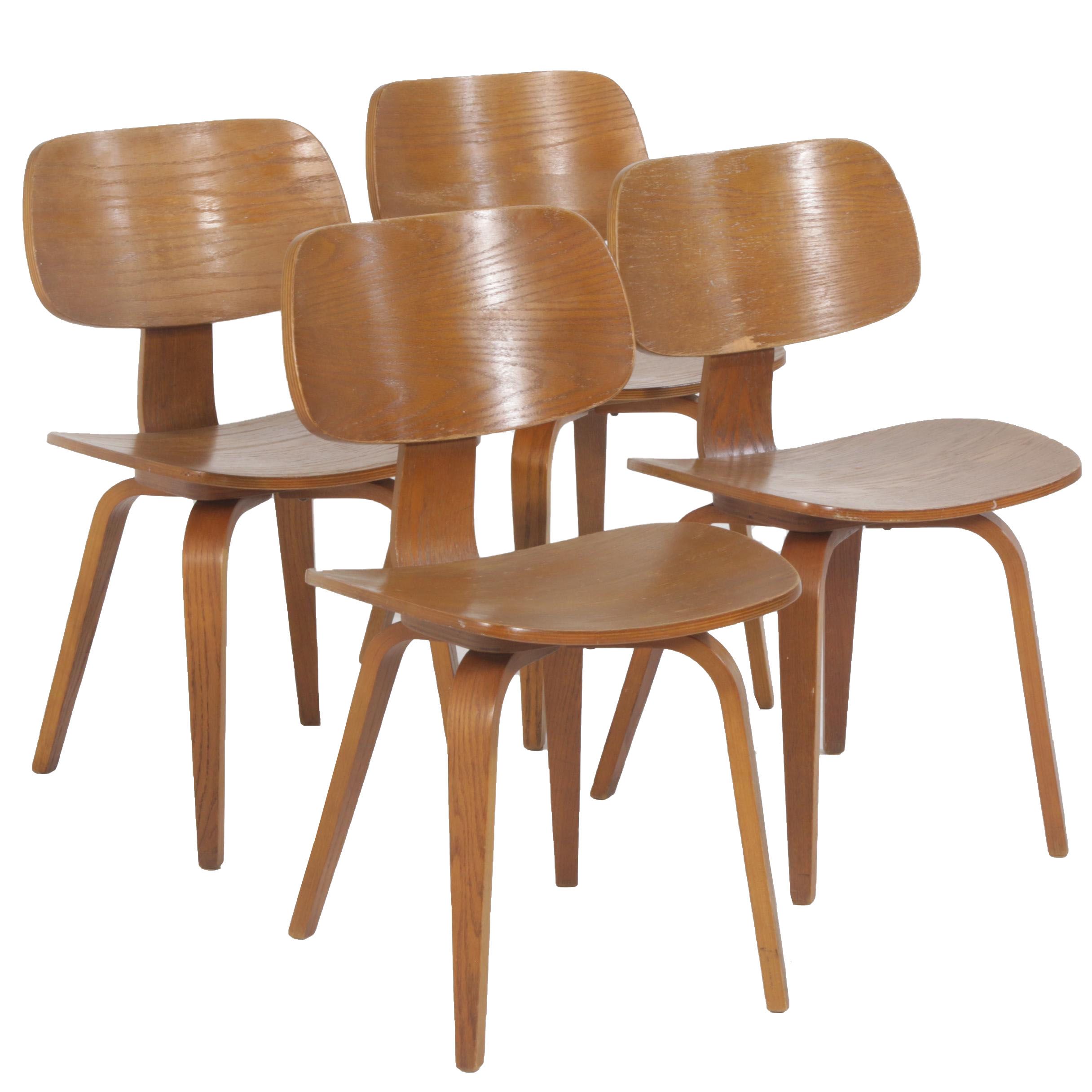 Thonet Bent Plywood Dining Chairs, Mid Century Modern