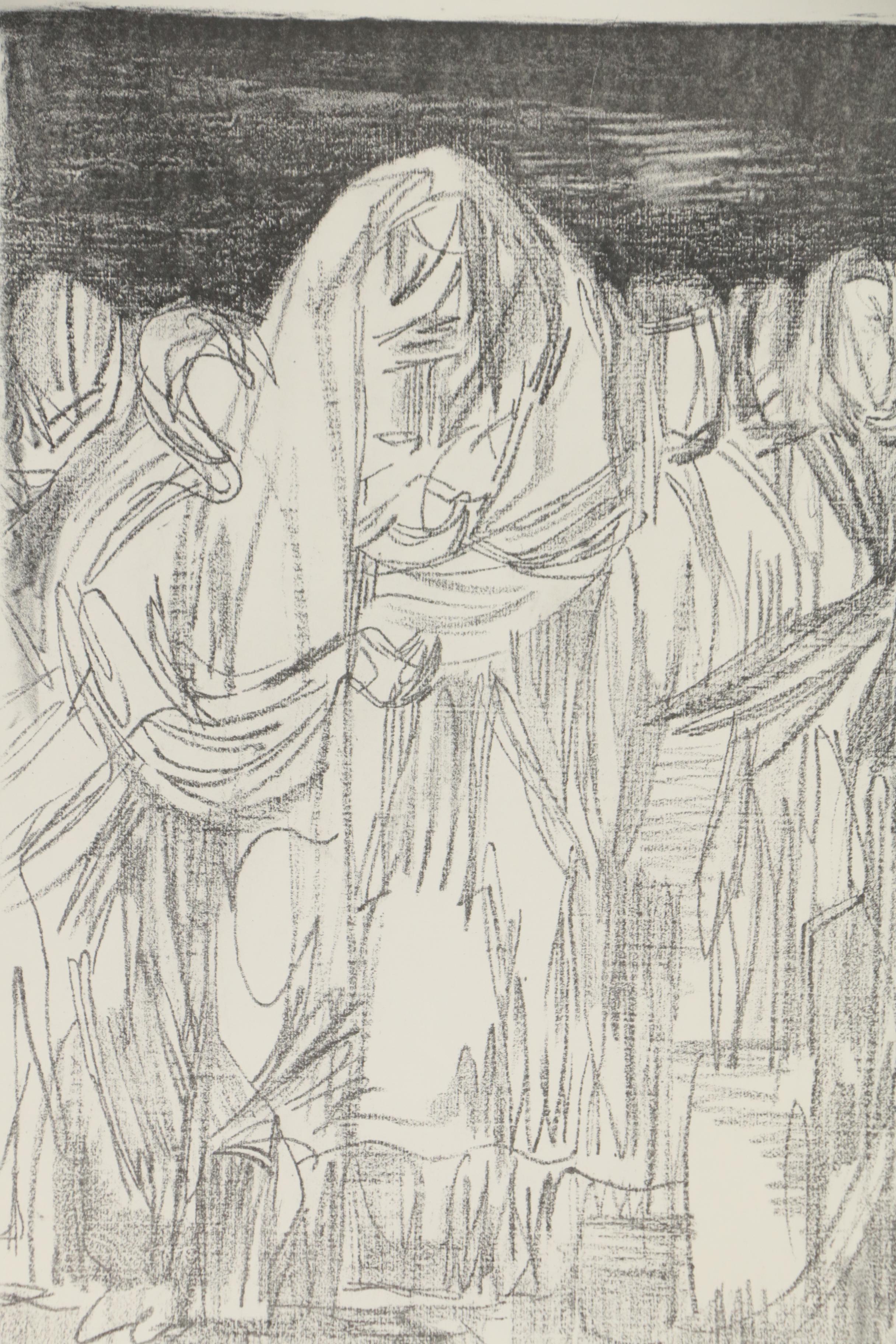 Arthur Helwig Lithograph "Exodus Escape"