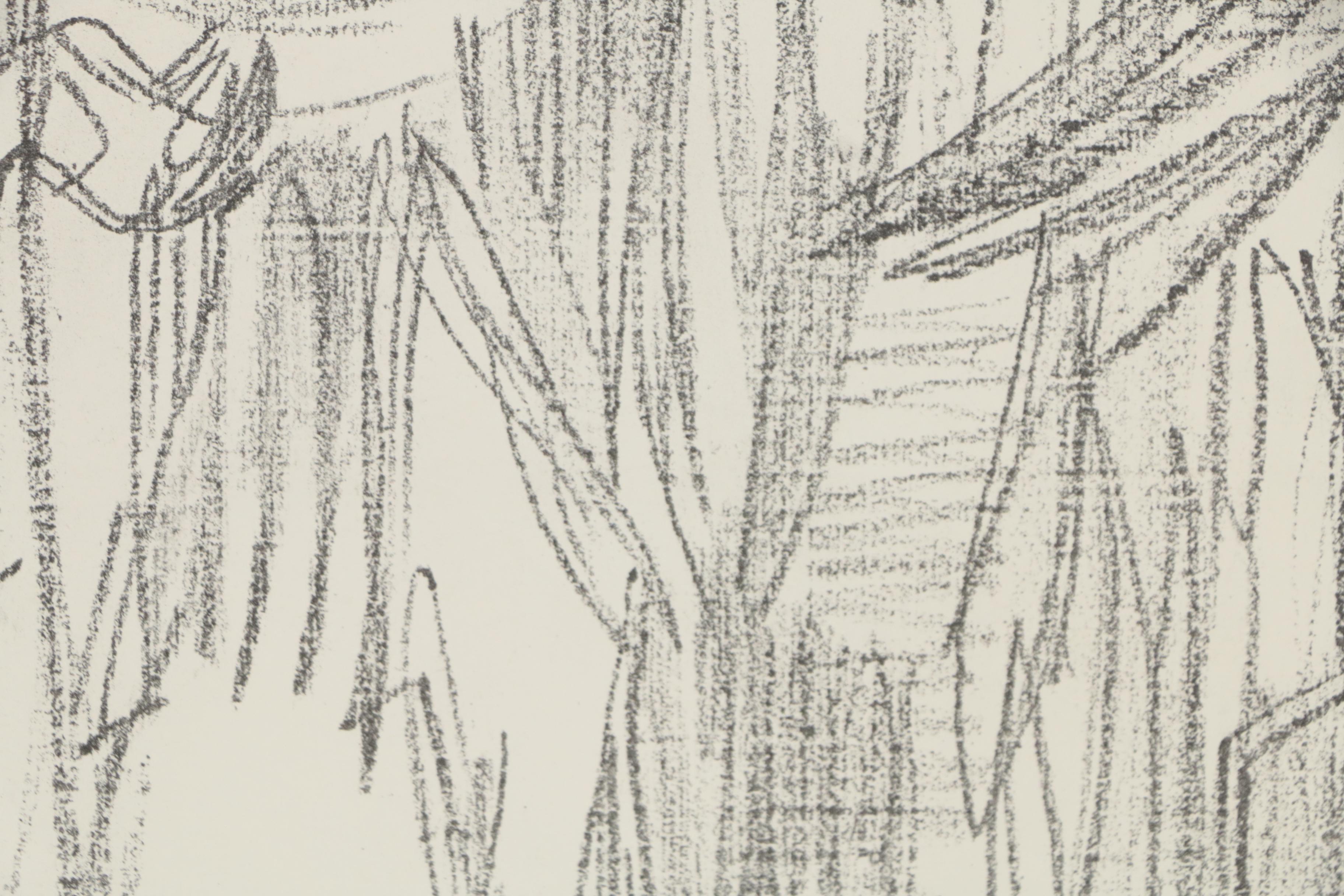 Arthur Helwig Lithograph "Exodus Escape"