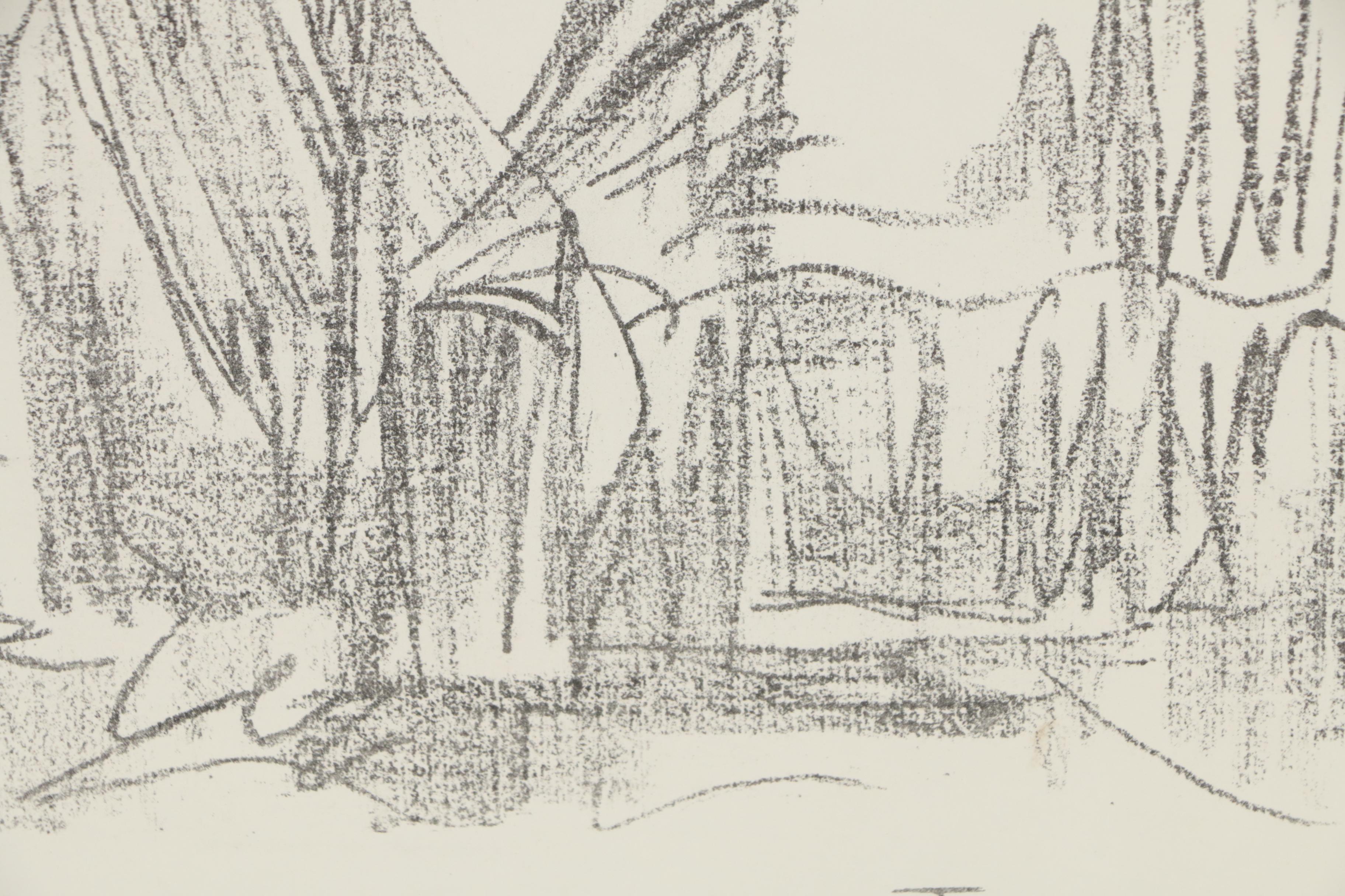 Arthur Helwig Lithograph "Exodus Escape"