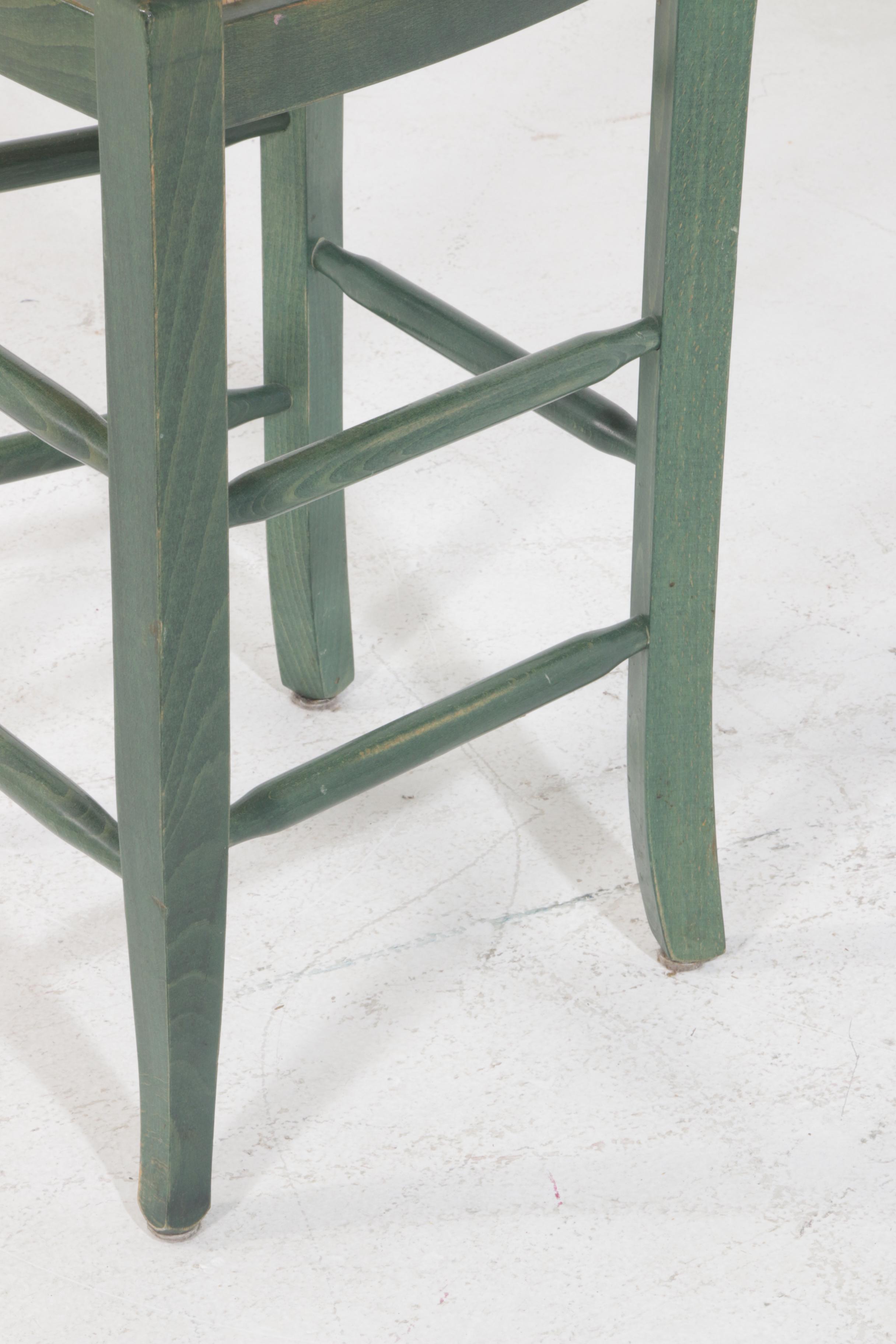 Pottery Barn "Napoleon" Rush Seat Dining Chairs and Bar Stools