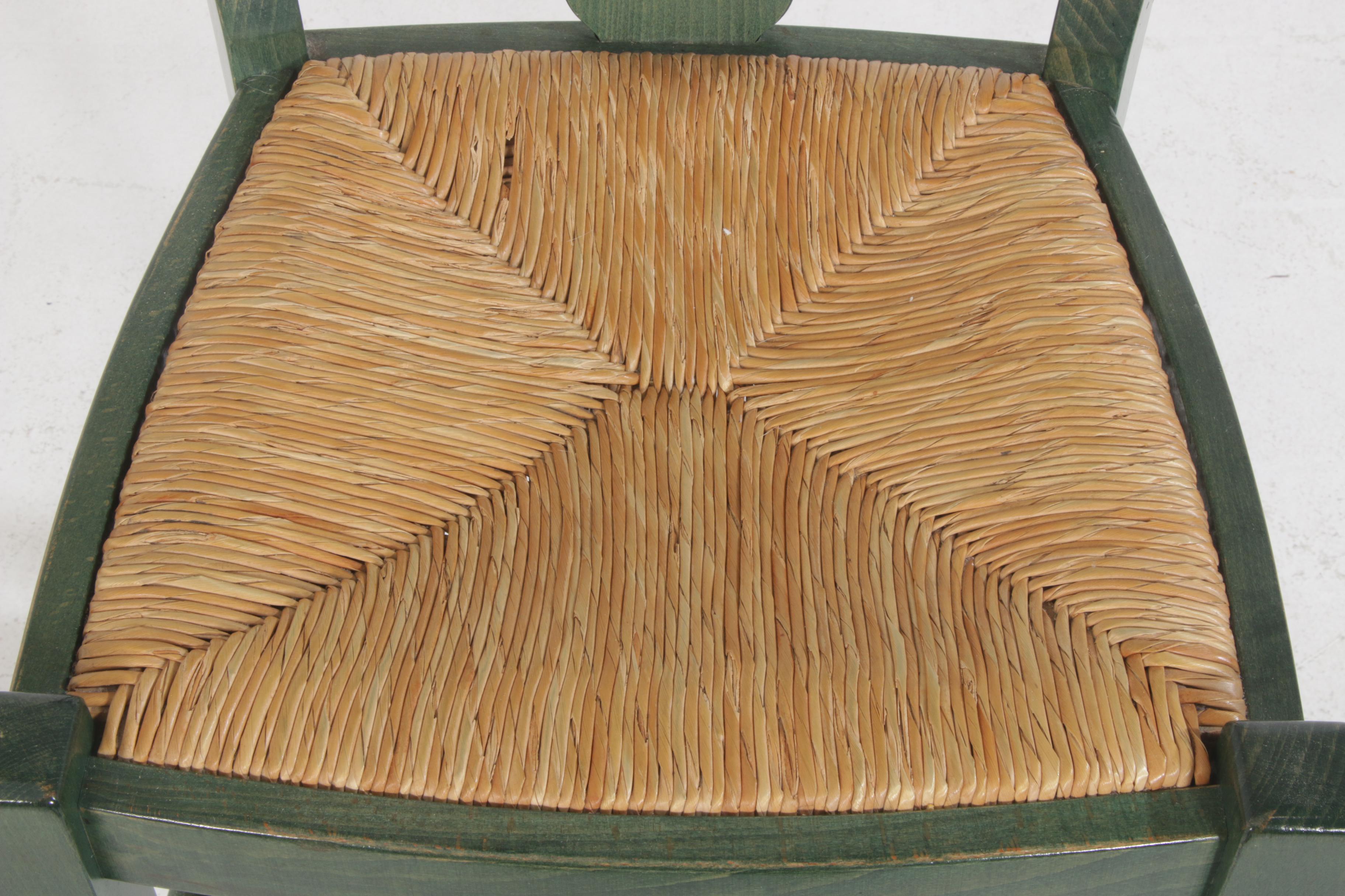 Pottery Barn "Napoleon" Rush Seat Dining Chairs and Bar Stools