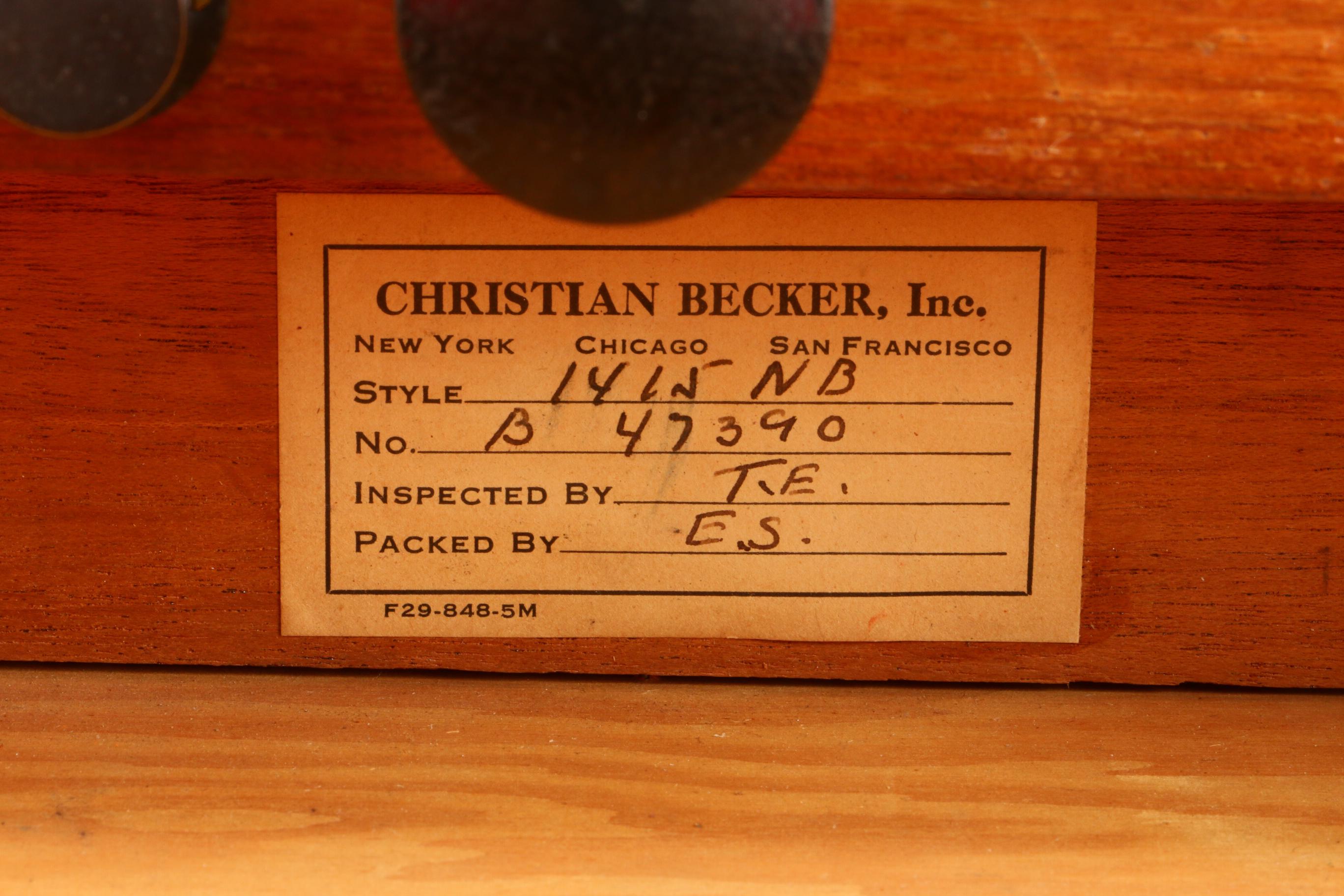 Christian Becker "Chainomatic" Analytical Balance Scale, Early 20th Century