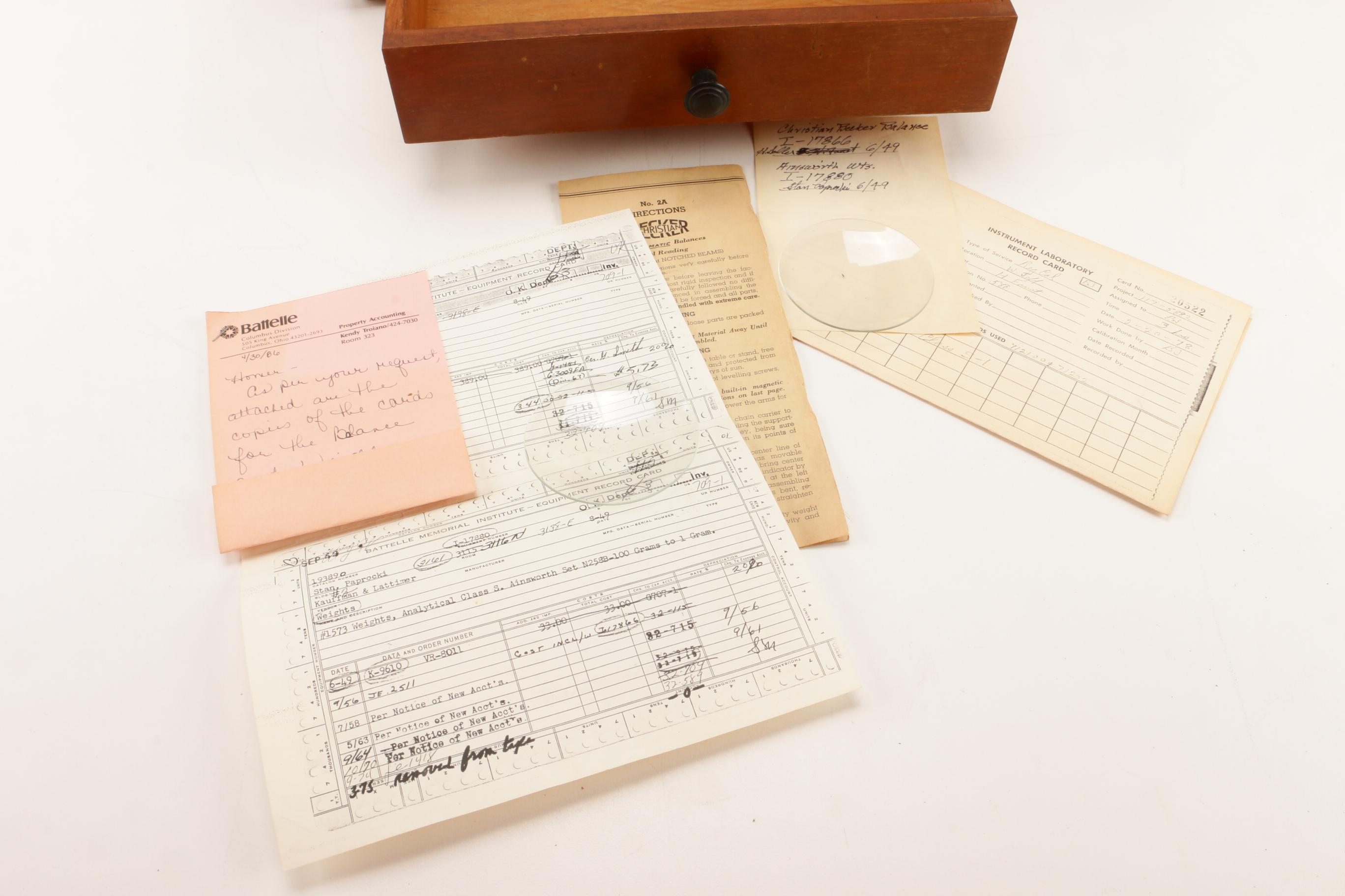 Christian Becker "Chainomatic" Analytical Balance Scale, Early 20th Century