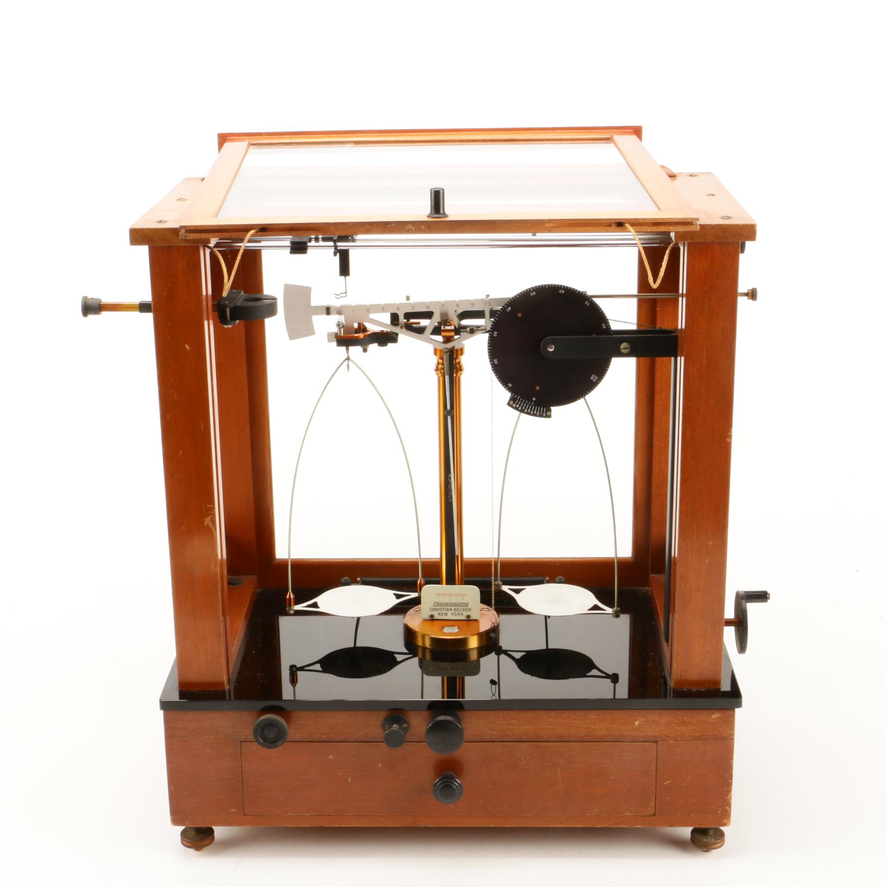 Christian Becker "Chainomatic" Analytical Balance Scale, Early 20th Century