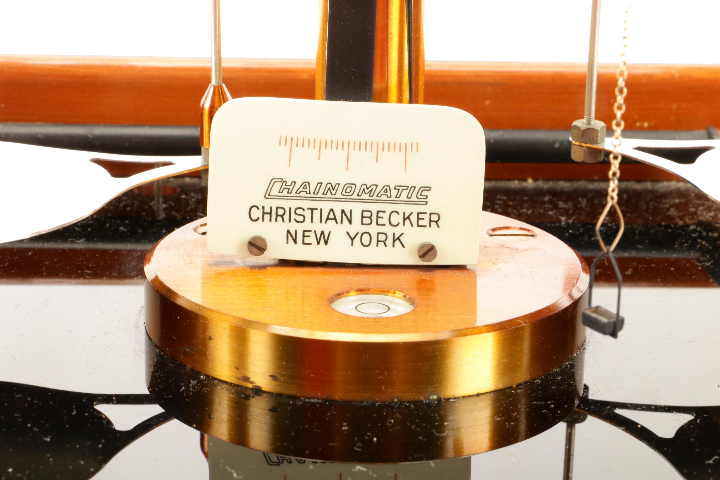 Christian Becker "Chainomatic" Analytical Balance Scale, Early 20th Century
