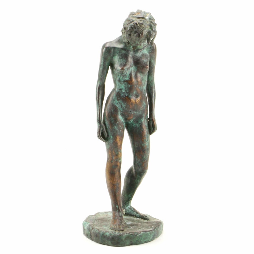 Ricardo Ponzanelli Nude Female Bronze Sculpture