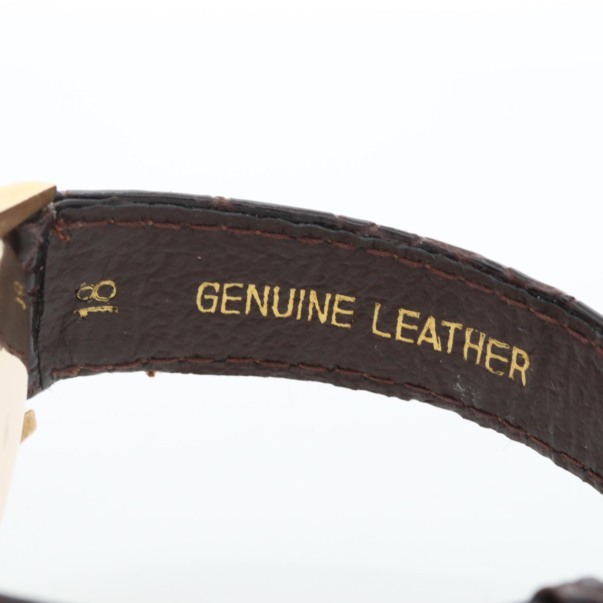 Vintage Titus 18K Yellow Gold Chronograph Watch