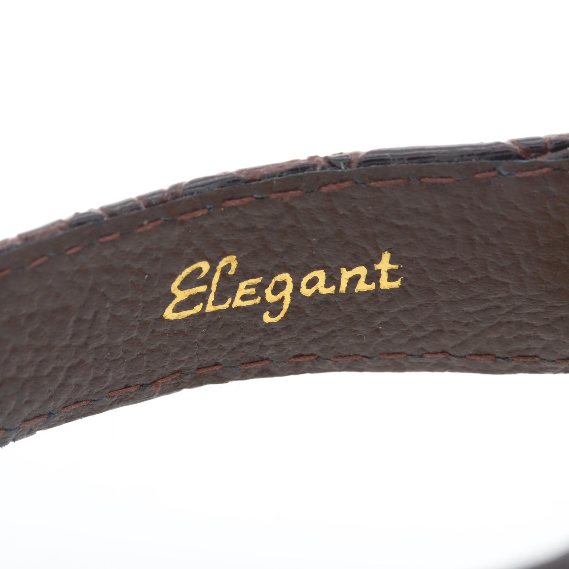 Vintage Titus 18K Yellow Gold Chronograph Watch