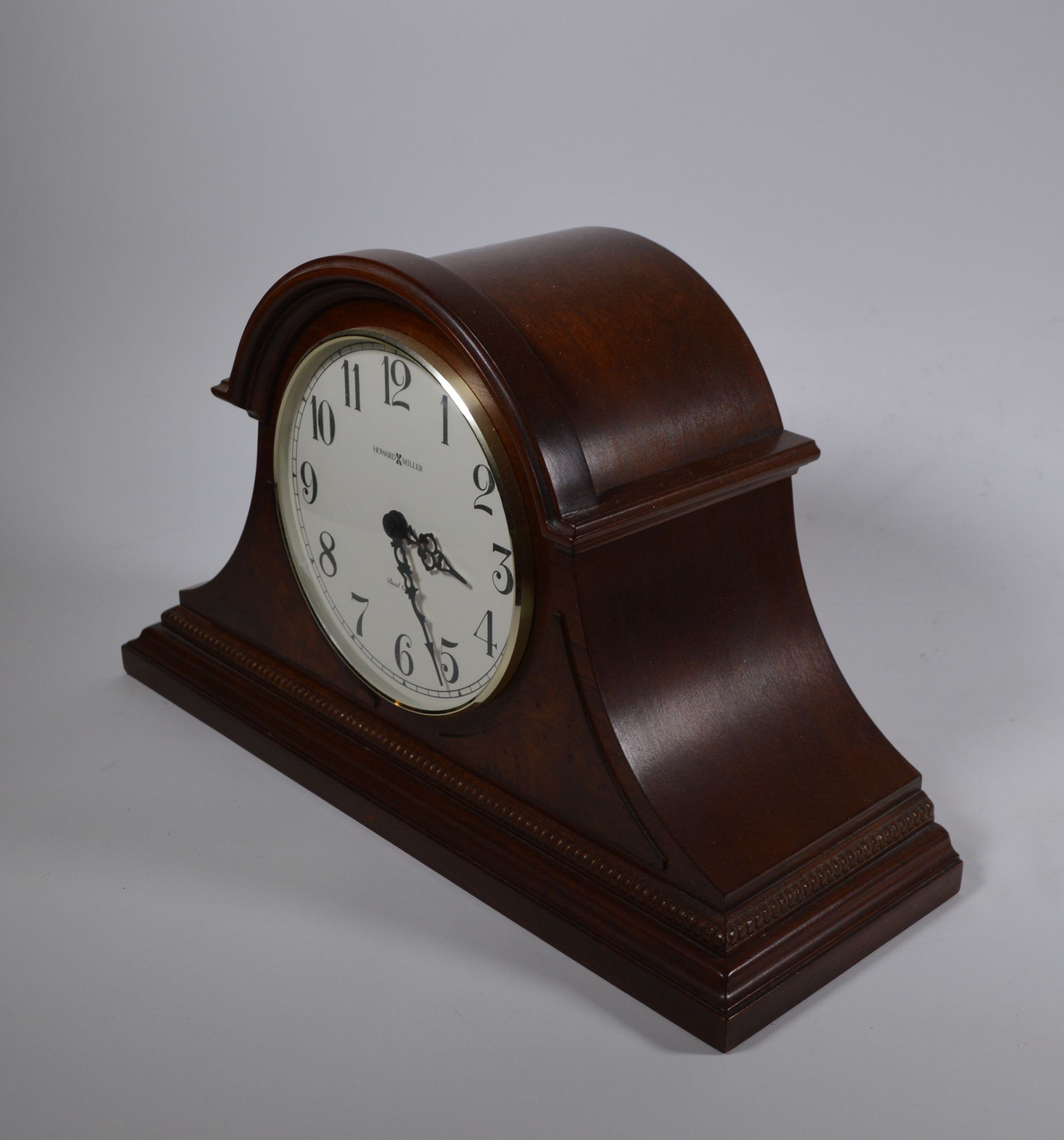 Howard Miller Burl Accent Dual Chime Mantel Clock