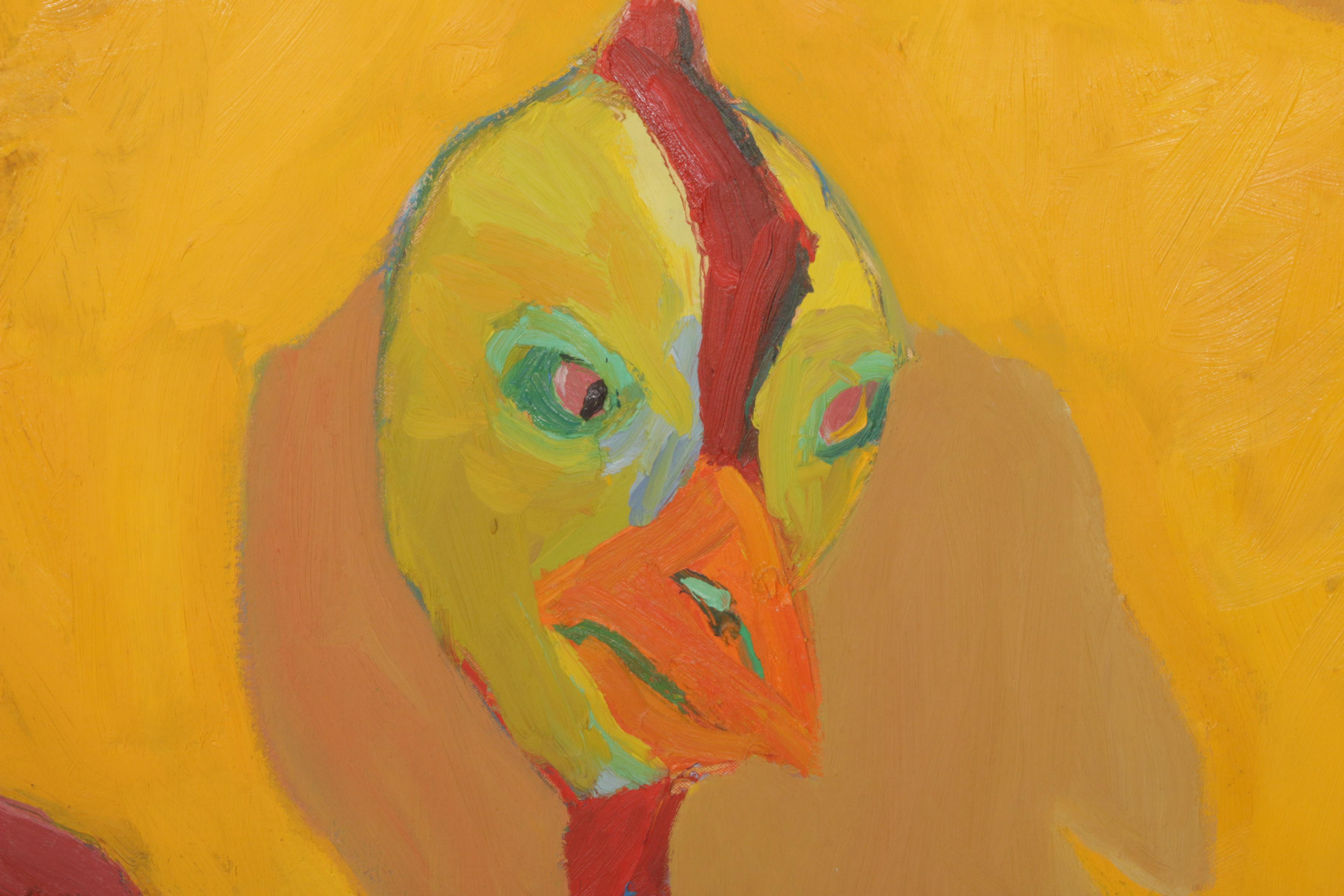 Neo-Expressionist Figural Oil Painting