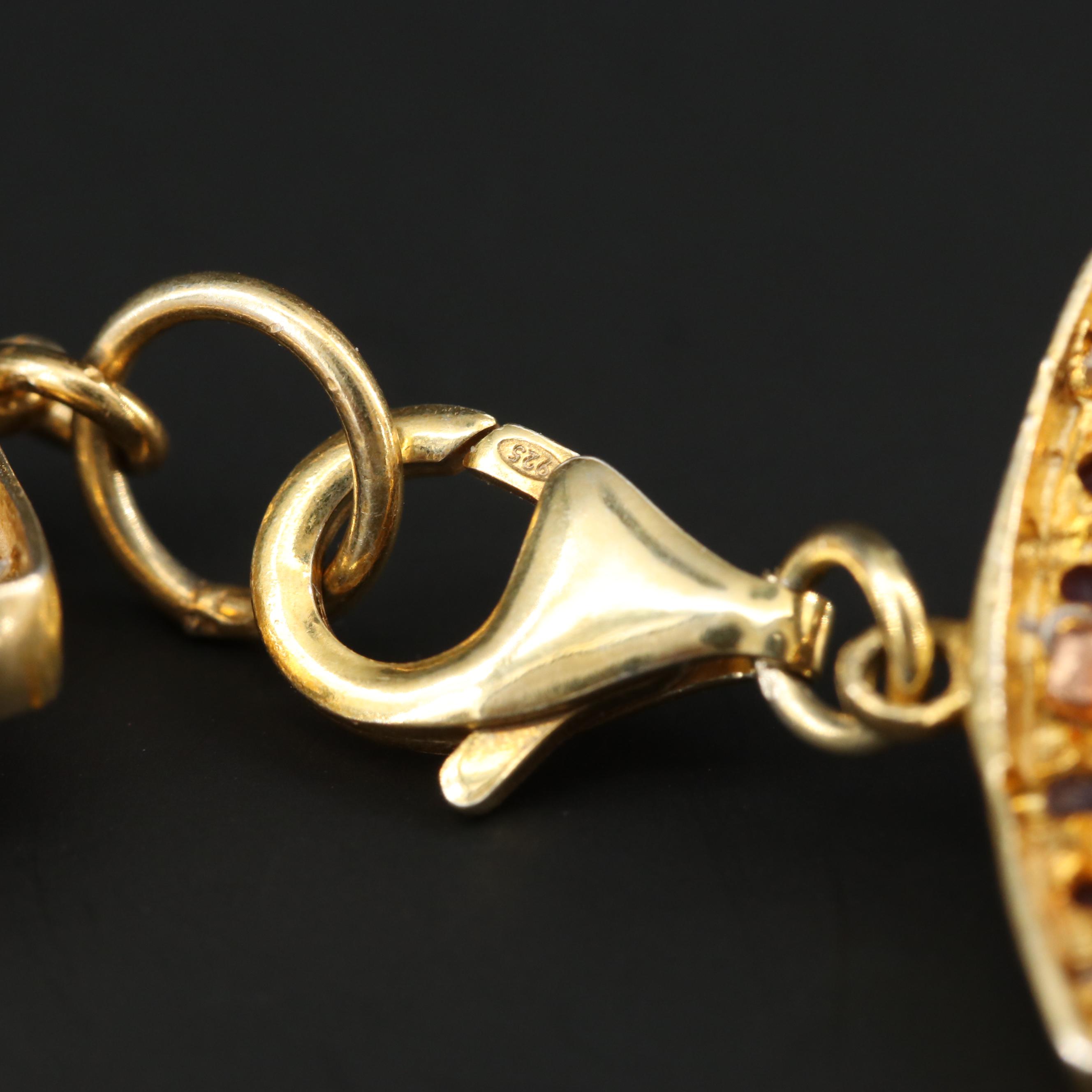 Sterling Silver Cultured Pearl and Ruby Triple Strand Bib Necklace