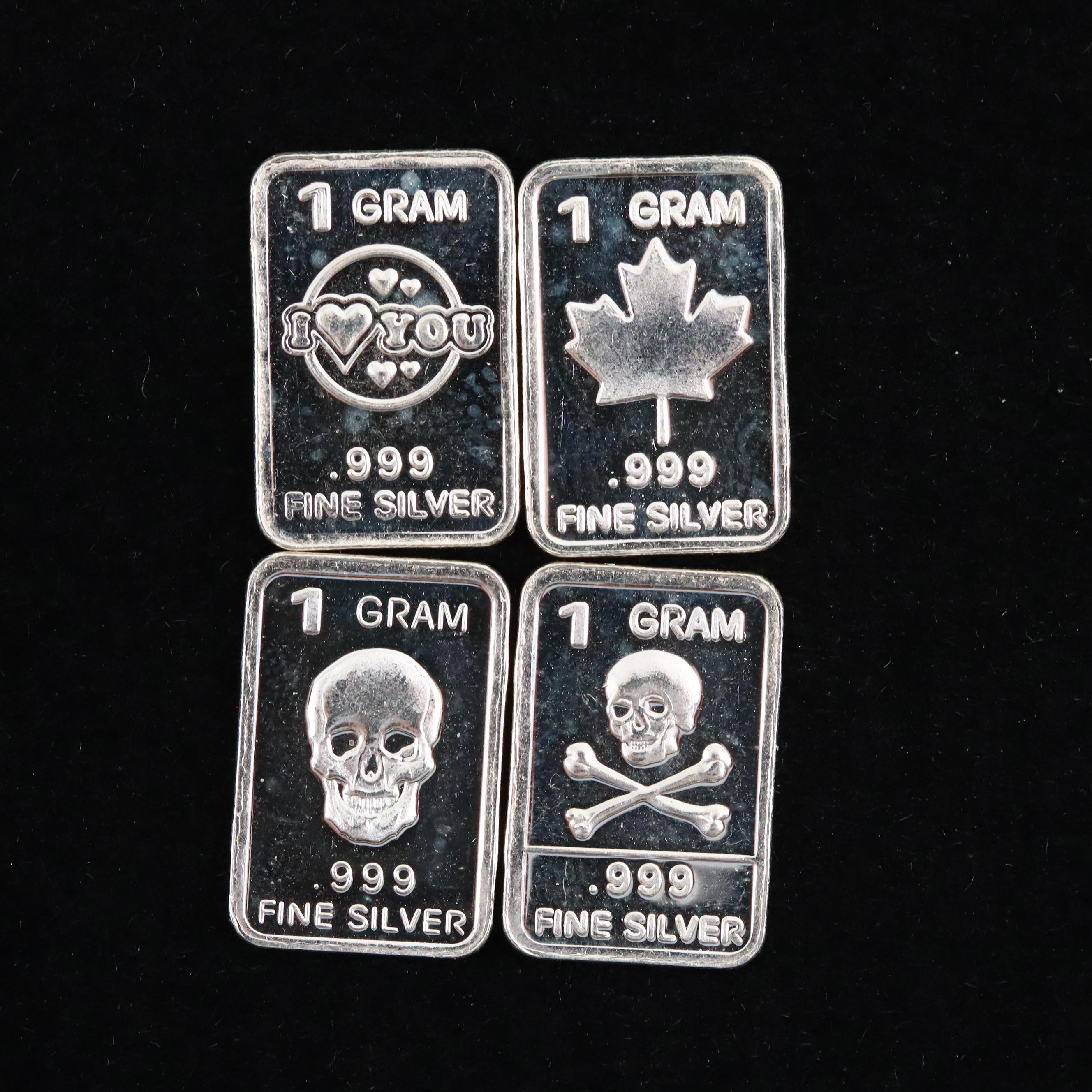 Fifteen Themed 1-Gram Fine Silver Ingots