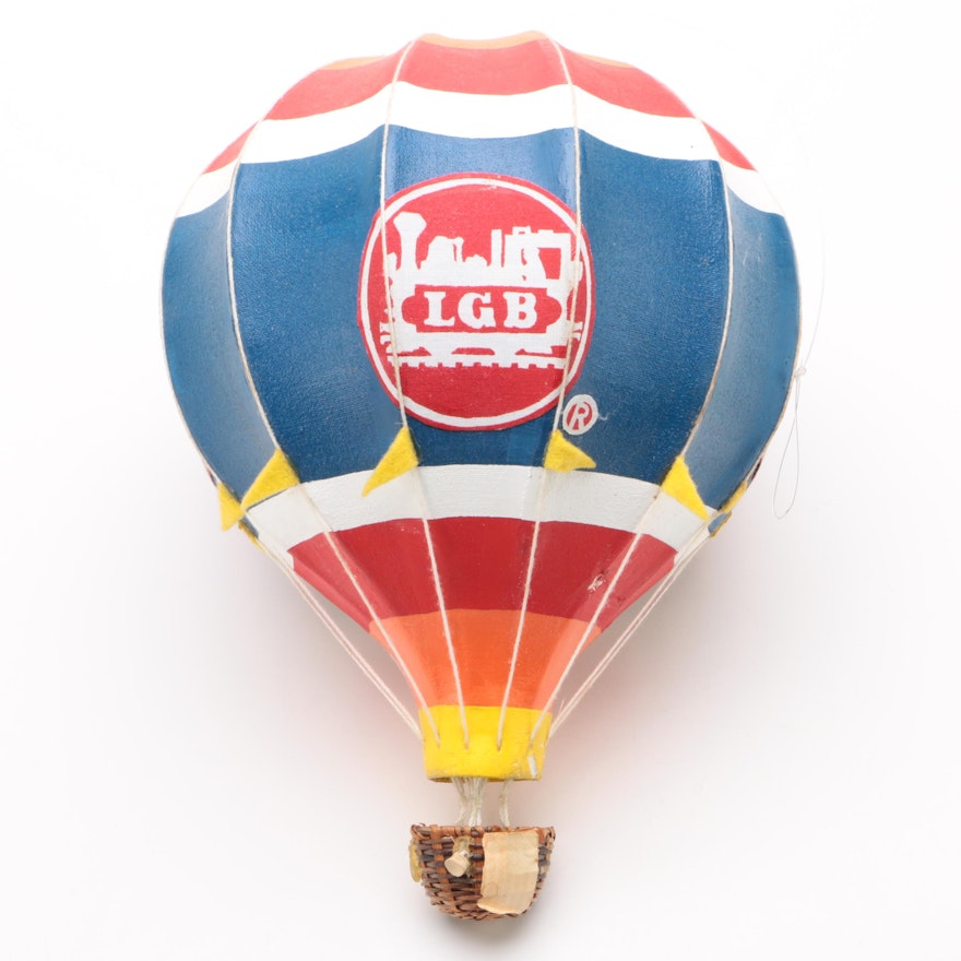 LGB Trains Hot Air Balloon Papier-mâché Store Display, Contemporary